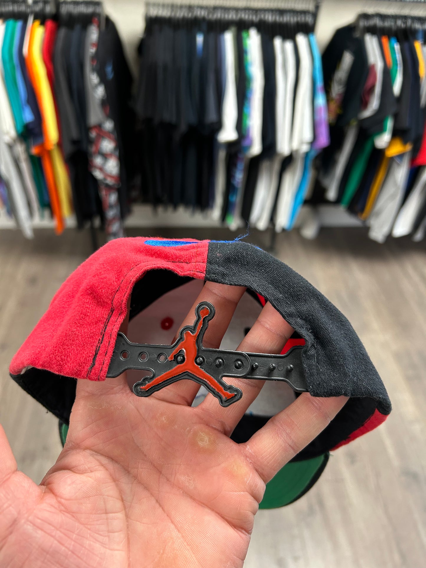 Vintage Nike Air Jordan 8 VIII Aqua SnapBack Hat Jump Man Michael Jordan 1993 OG