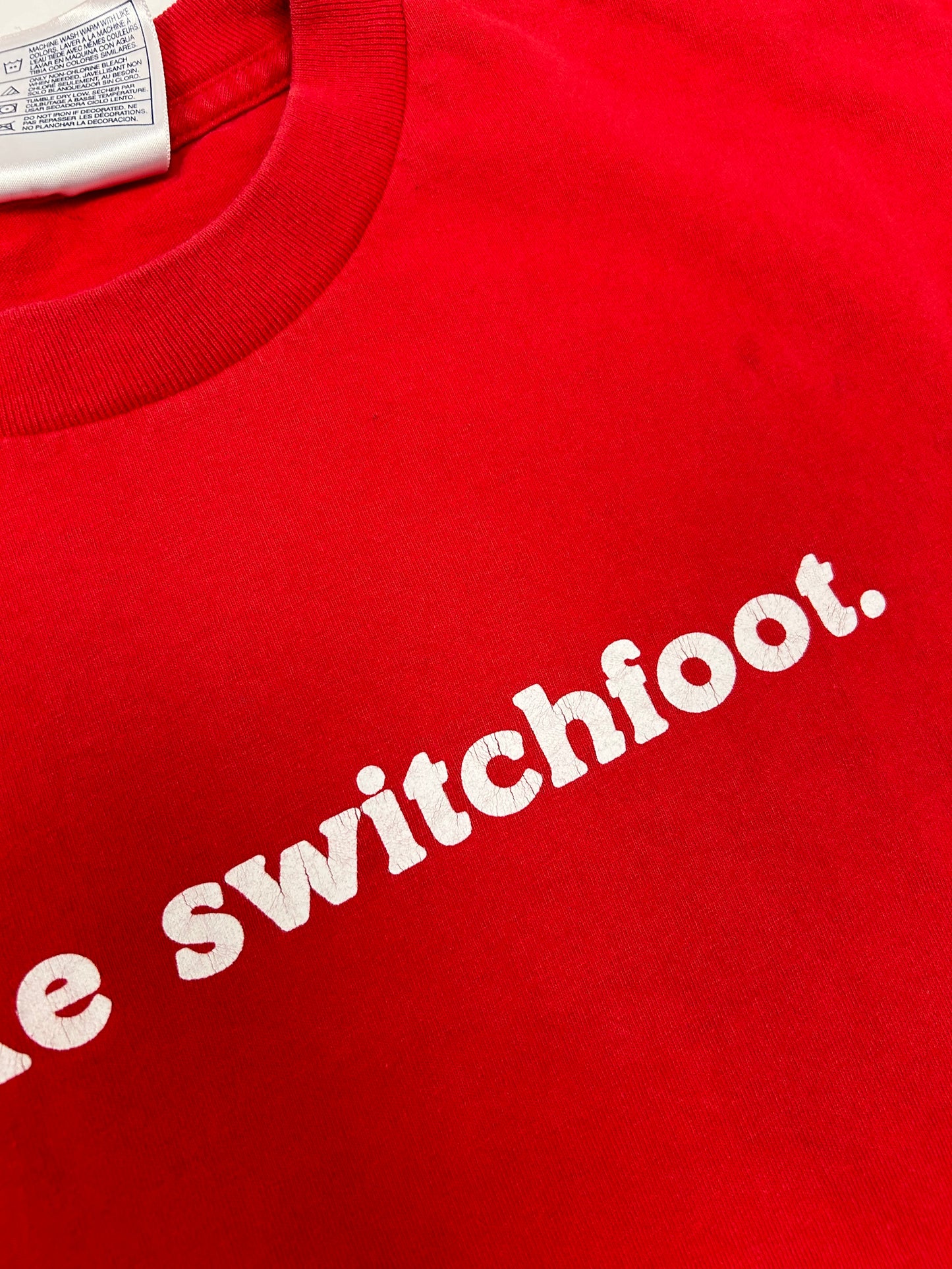 I Like Switchfoot T Shirt American Post Grunge Alternative Band Red Size Medium 19.25x25.5 Inches Y2K 2000s