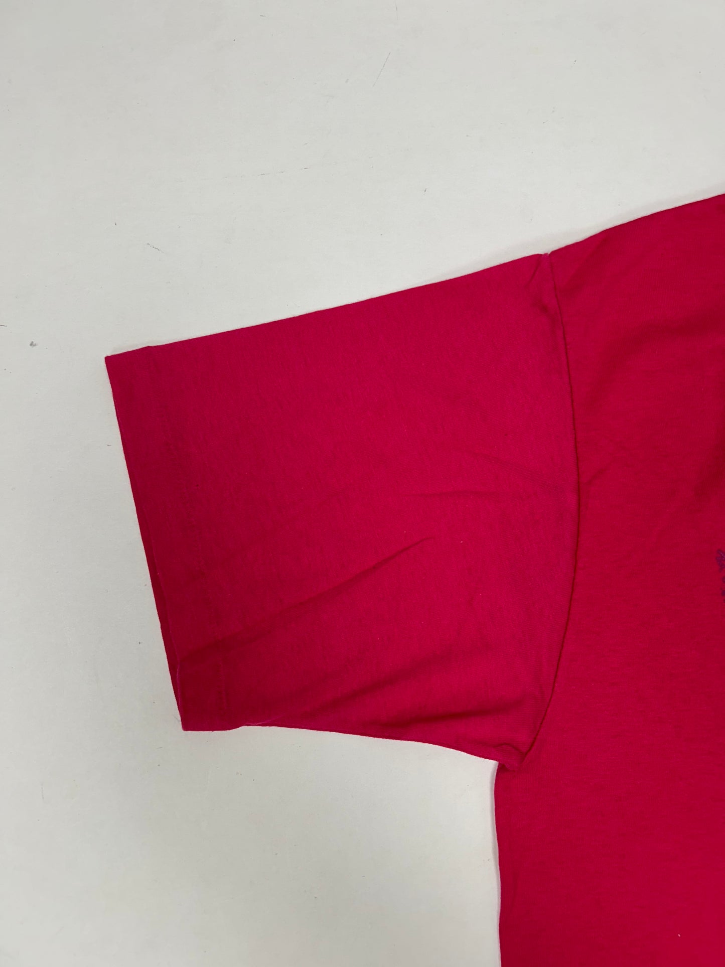Vintage Detroit Michigan Destination Tee Pink Jerzees Tag 50/50 Blend USA Large Fit 21.5x28.5 Inches