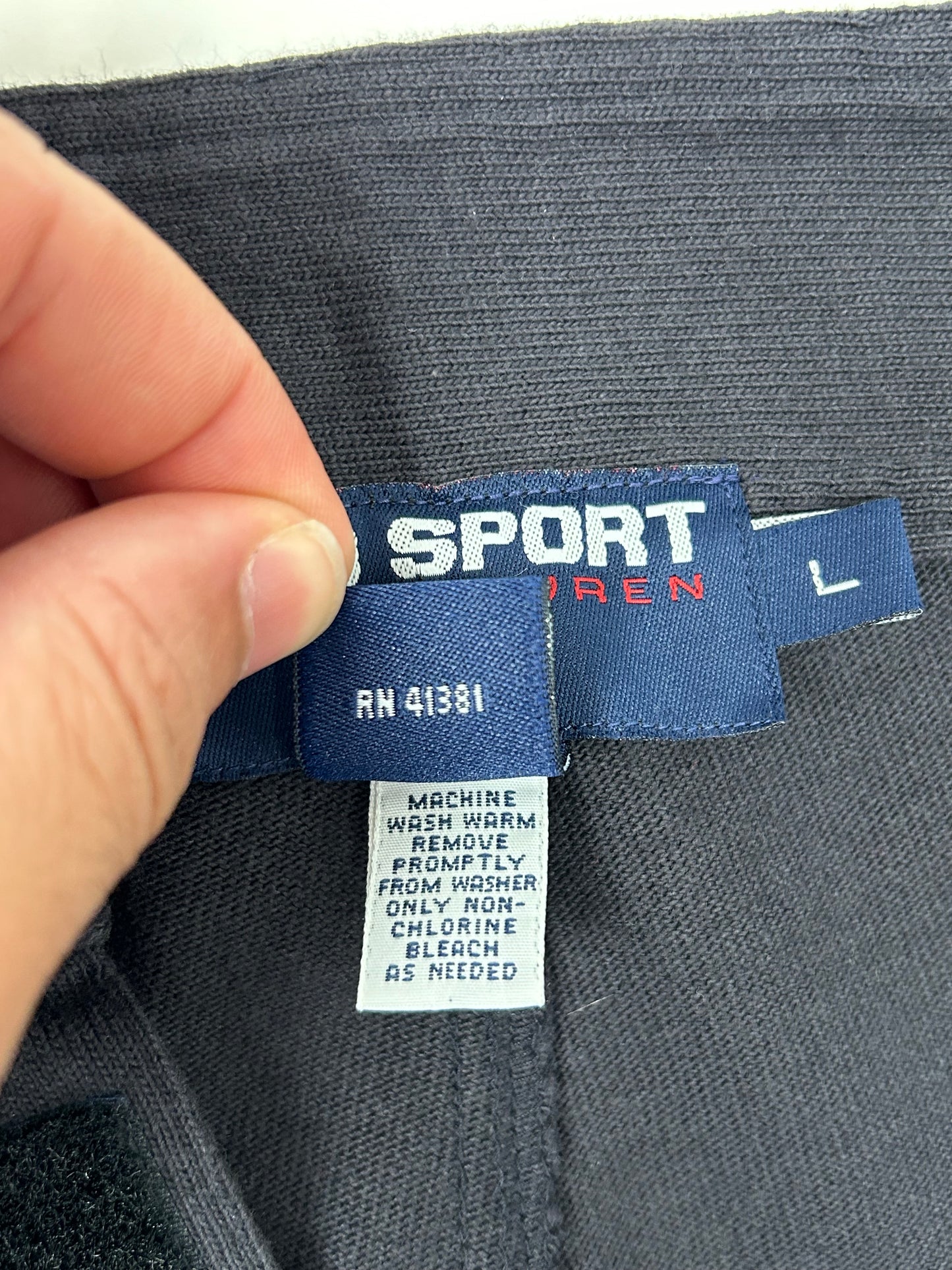 Vintage Polo Sport Sweat Shorts Tagged Large 17.75x19.5/21 Inches