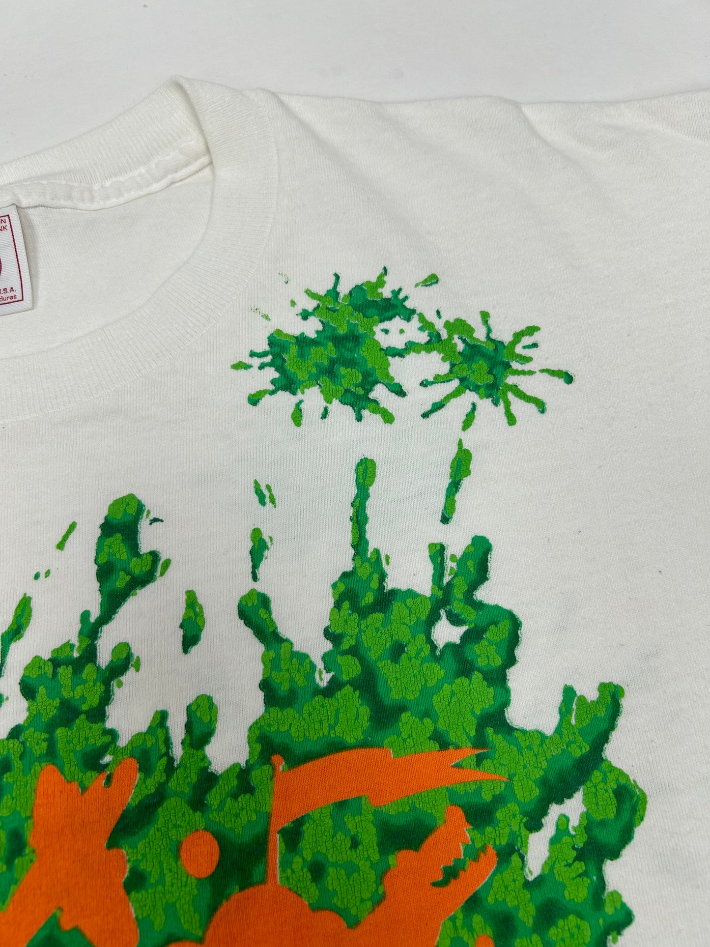 Vintage Nickelodeon Studios Production Dept. Universal Studios Slime Tee Large 22.5x28.75 Inches