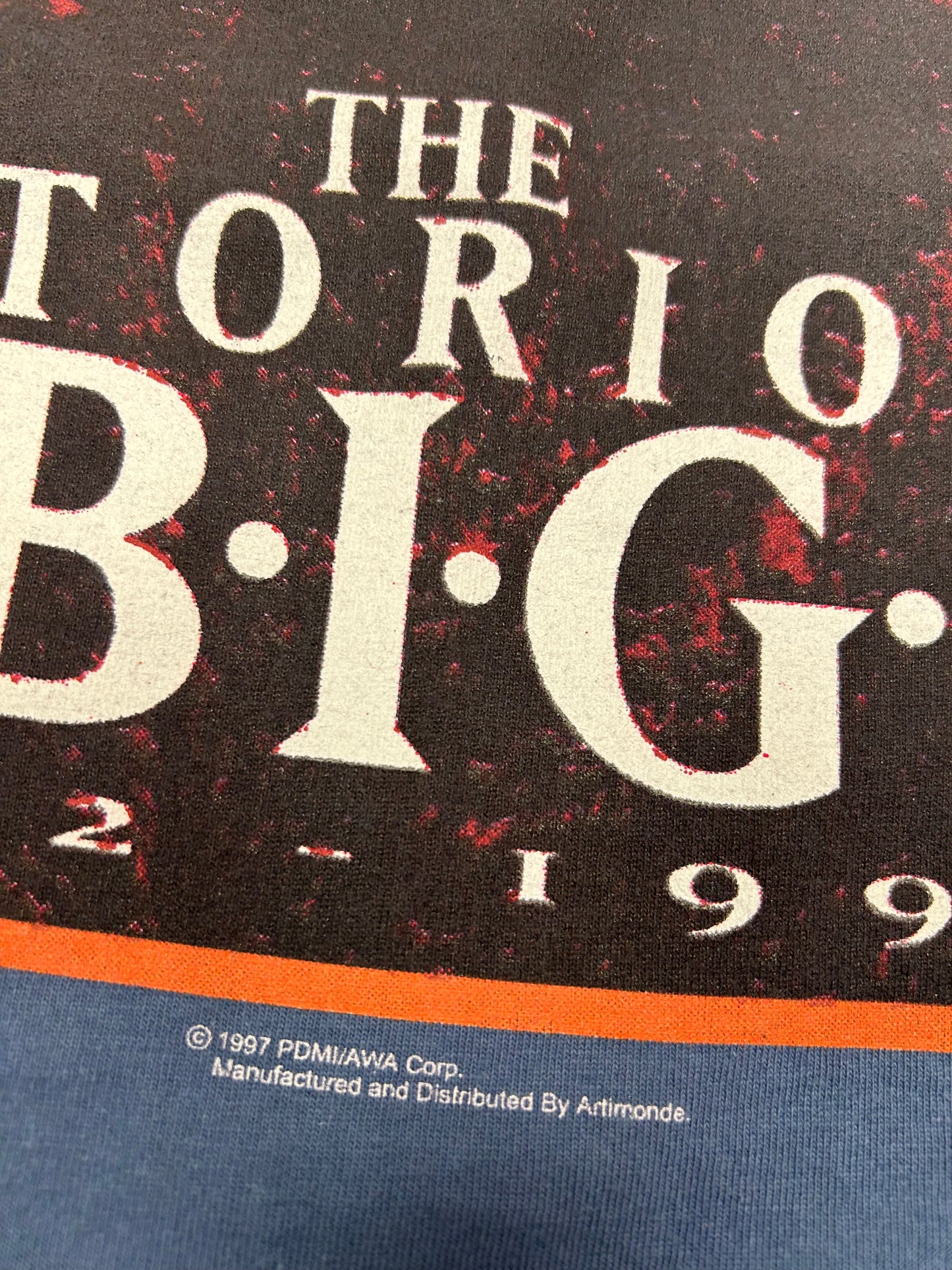 Vintage The Notorious Big Biggie Smalls Memorial Tee 1972-1995 Rap Music Tee XL 23.75x31.75 Inches