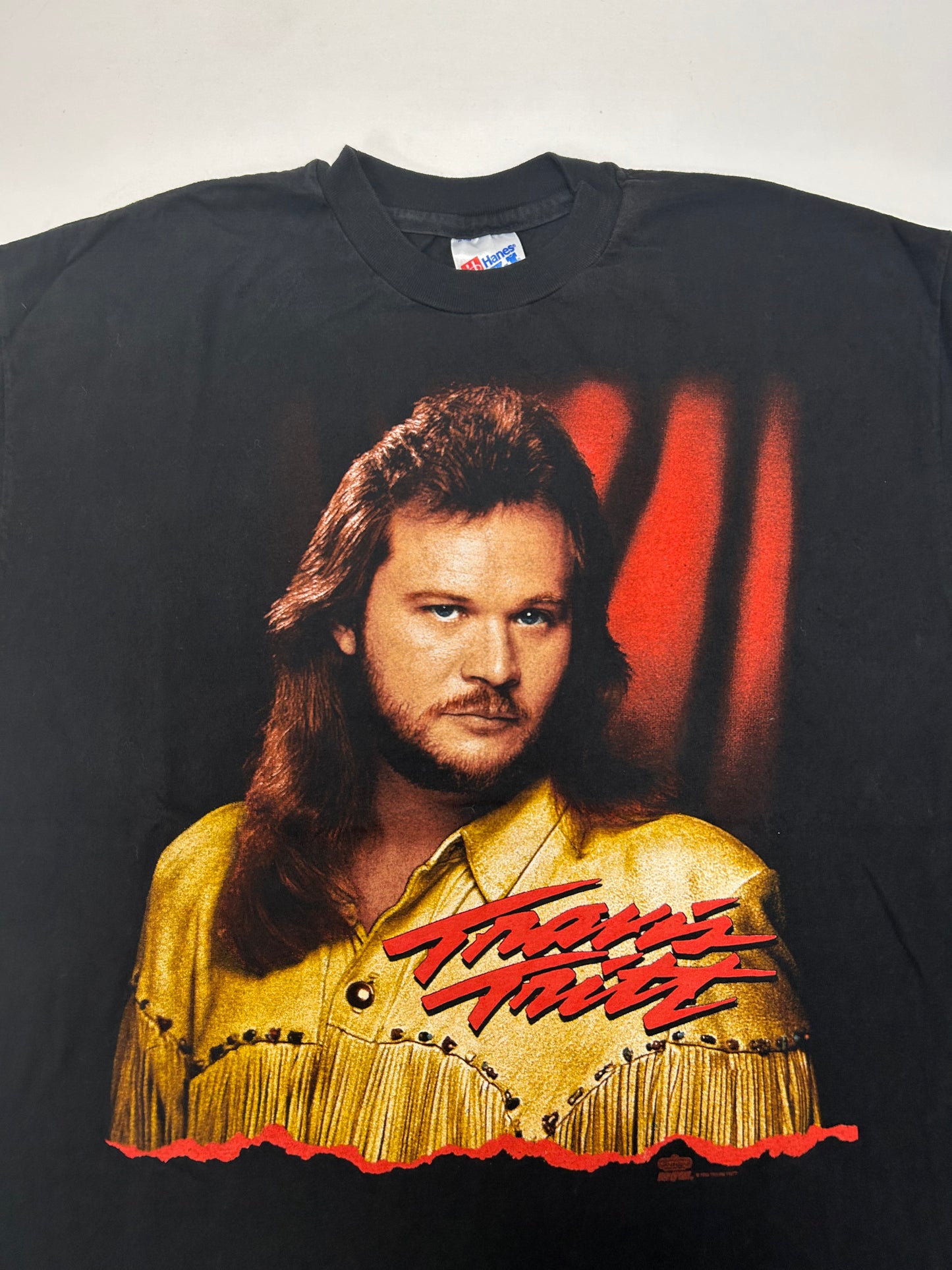 Vintage 1993 Travis Tritt Country Music Tour Tee 90s Band Tee XL 23.5x29.25 Inches