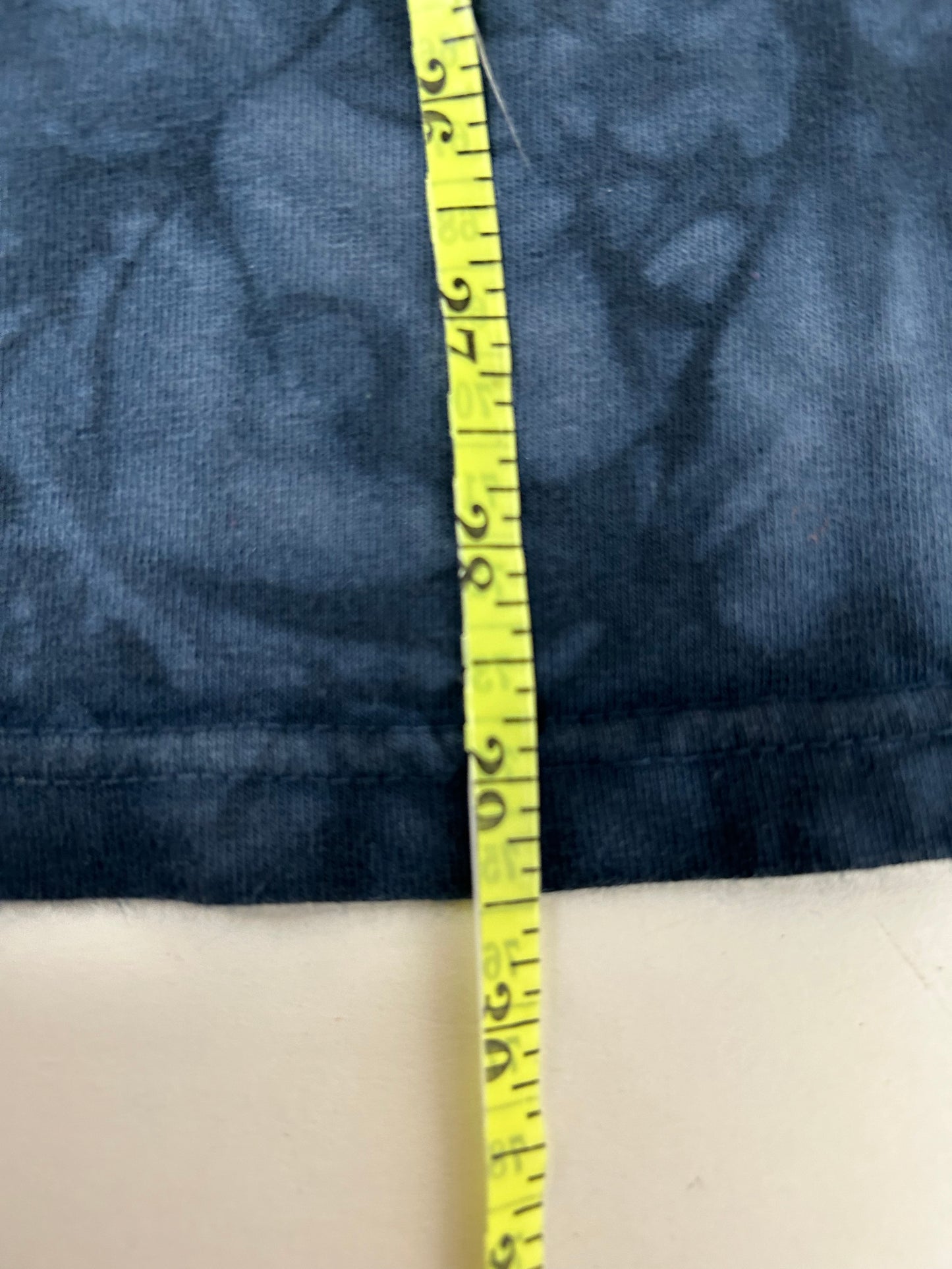 Vintage 00s Liquid Blue Led Zeppelin Physical Graffifi Music Band Tie-Dye Tee XL Big Fit Anvil Tag 25x29.5 Inches