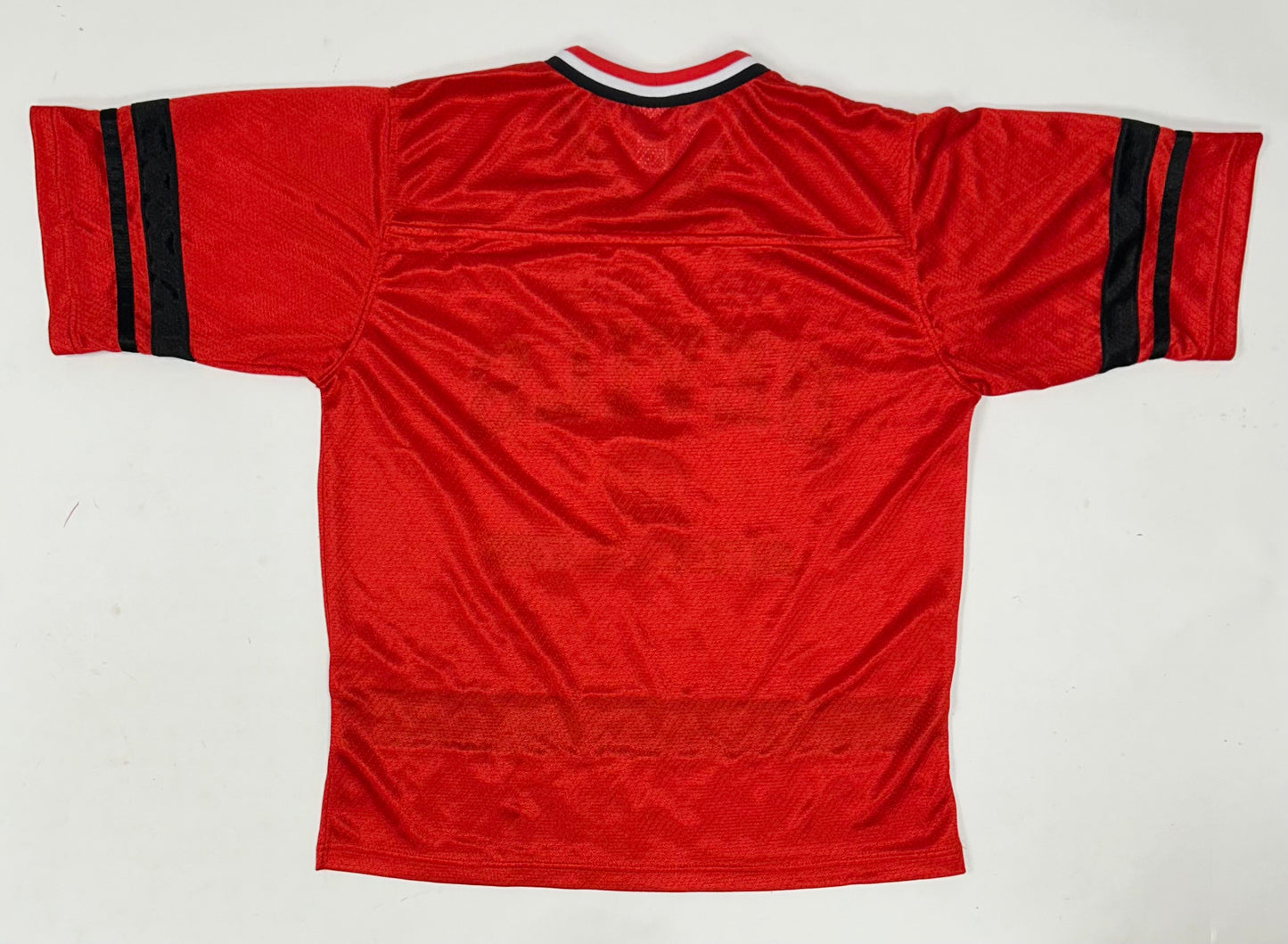 Vintage MightyMac Sports New Jersey Devils Jersey Style Shirt Tagged Youth XL Fits Adult Small 21.5x27 Inches
