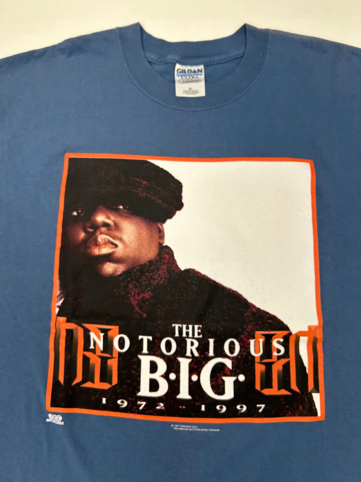 Vintage The Notorious Big Biggie Smalls Memorial Tee 1972-1995 Rap Music Tee XL 23.75x31.75 Inches