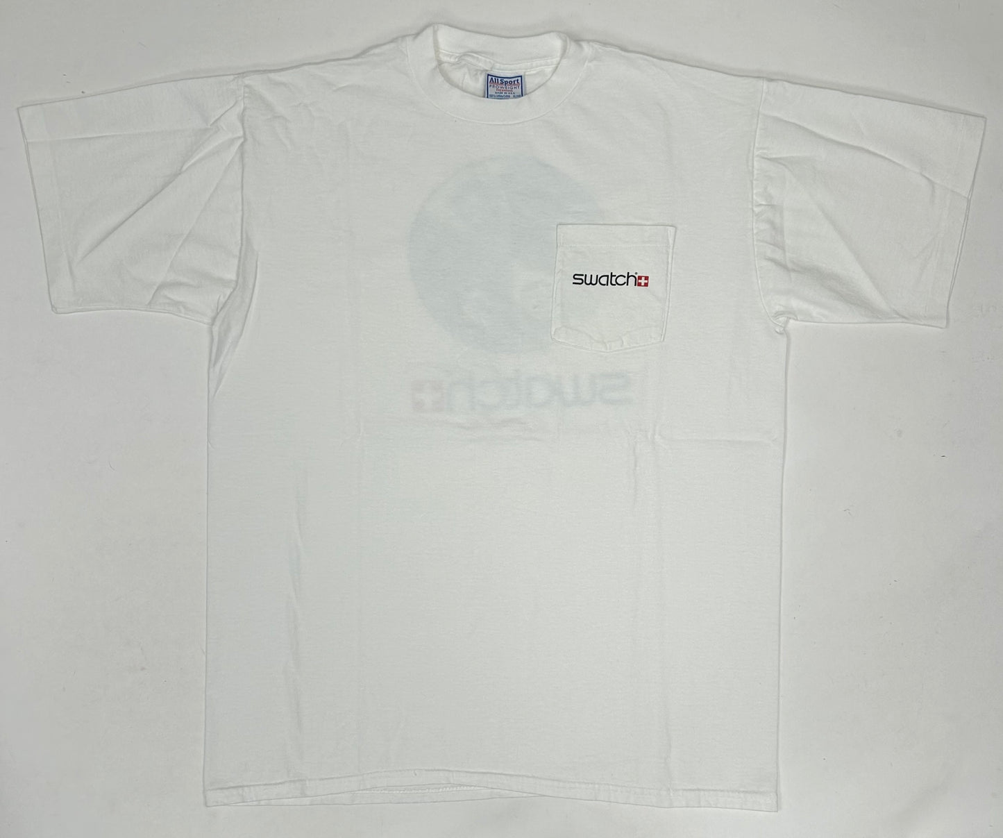 Vintage Swatch Watch Baby Graphic Laughing Crying Shirt 90s Rare Promo XL USA