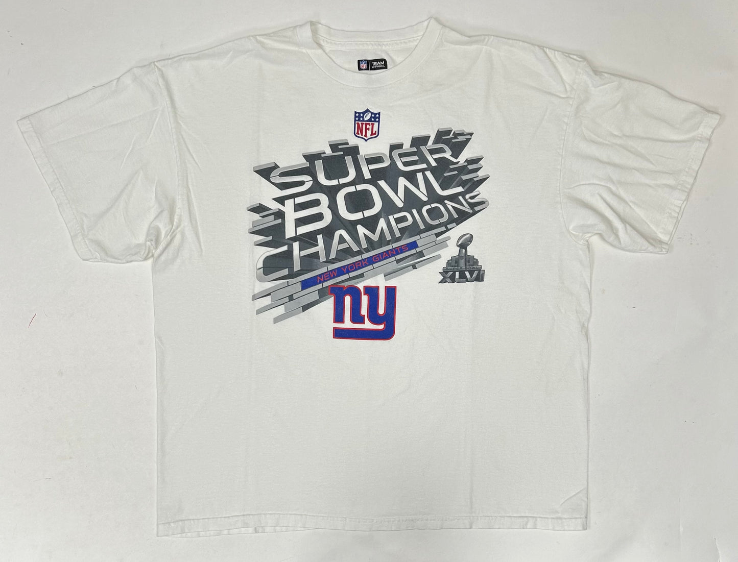 NFL Team Apparel New York Giants Super Bowl XLVI Champions Tee 2XL