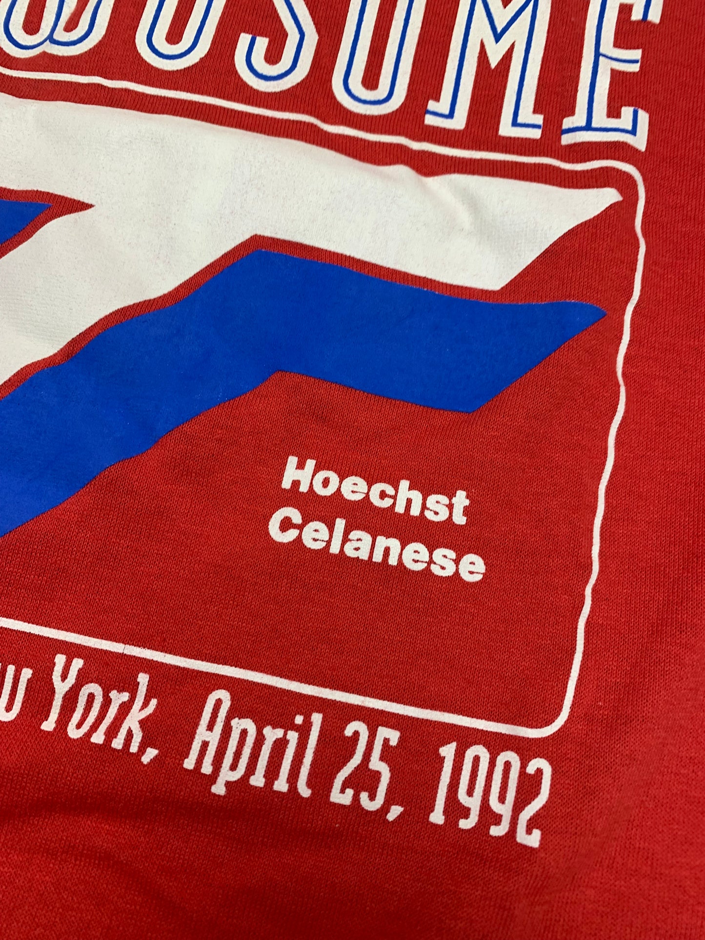 Vintage 1992 Nike Trevira Twosome Central Park NYC Running Tee