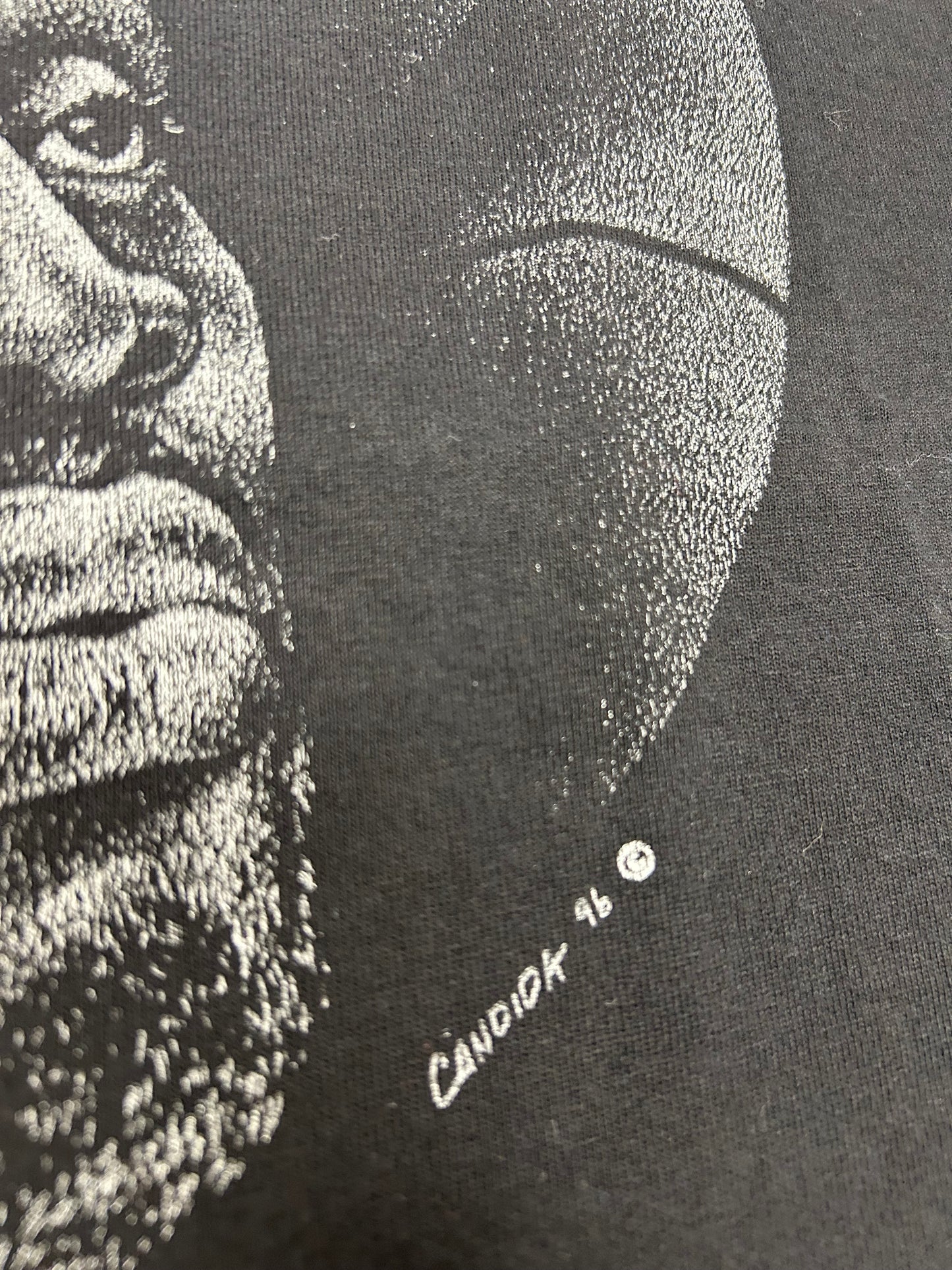 Vintage Dennis Rodman Shadow Graphic Candida 1996 Tank Top Sleeveless Shirt Large 21x28 Inches