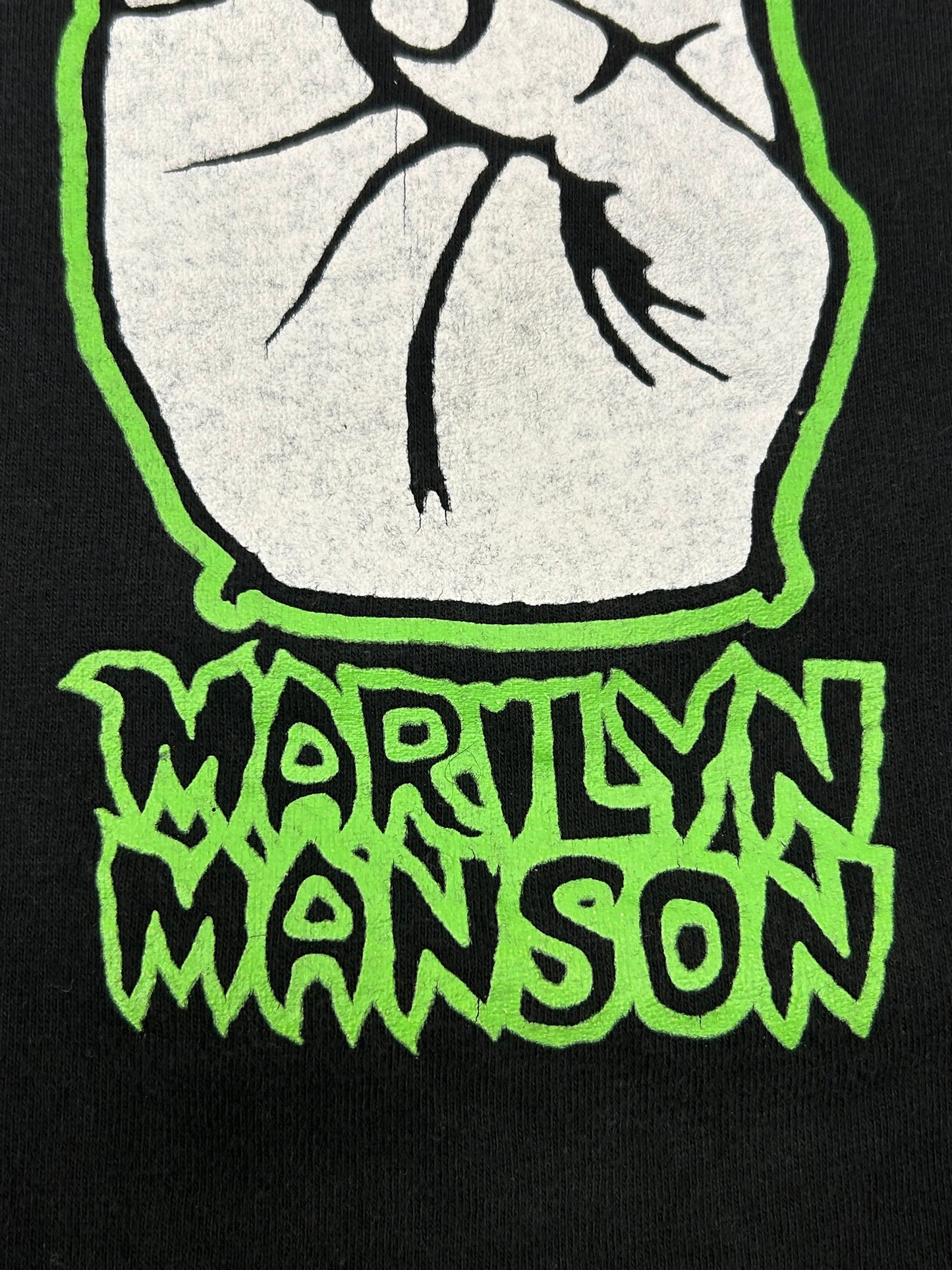 Vintage Marilyn Manson We Hate Love We Love Hate Music Tee 1995 Winterland Large 21.75x27 Inches