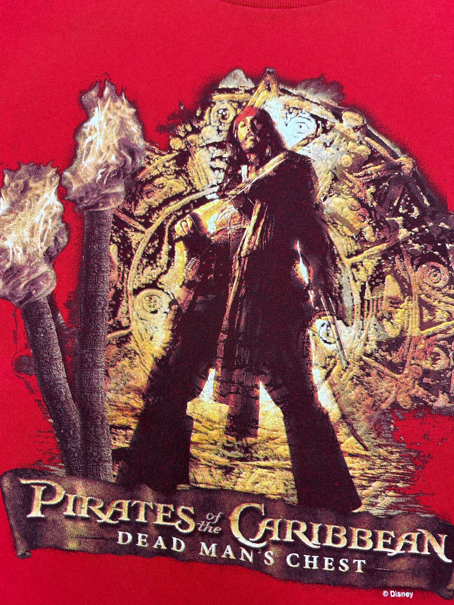 Pirates Of The Caribbean Dead Man's Chest Jack Sparrow Disney Youth M/L 17.75x23.25 Inches