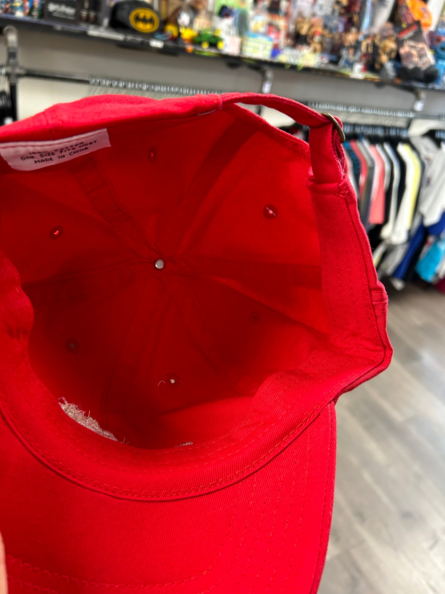 Daytona International Speedway Vintage Baseball Cap Hat Red Embroidered NASCAR