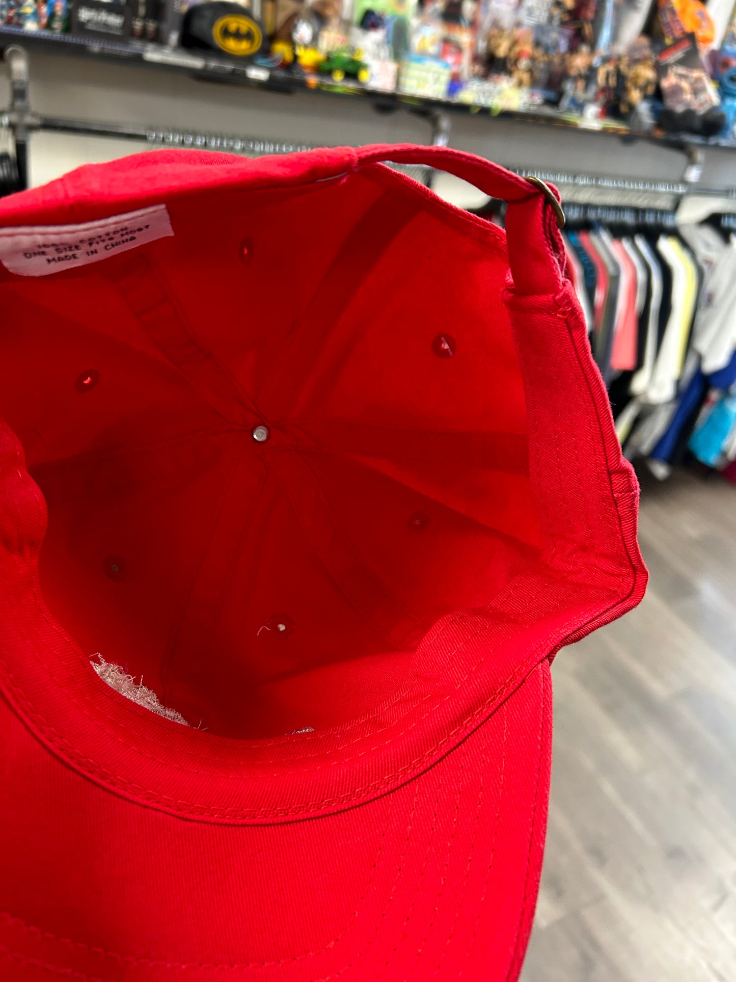 Daytona International Speedway Vintage Baseball Cap Hat Red Embroidered NASCAR