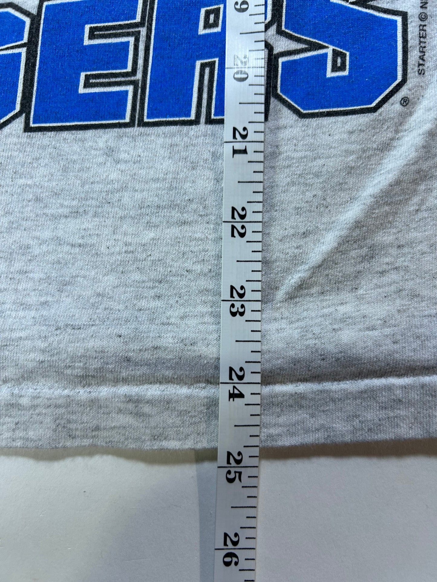 Vintage Starter New York Rangers 1994 NHL Stanley Cup Champions Tee Small 17.25x24.75 Inches Gray