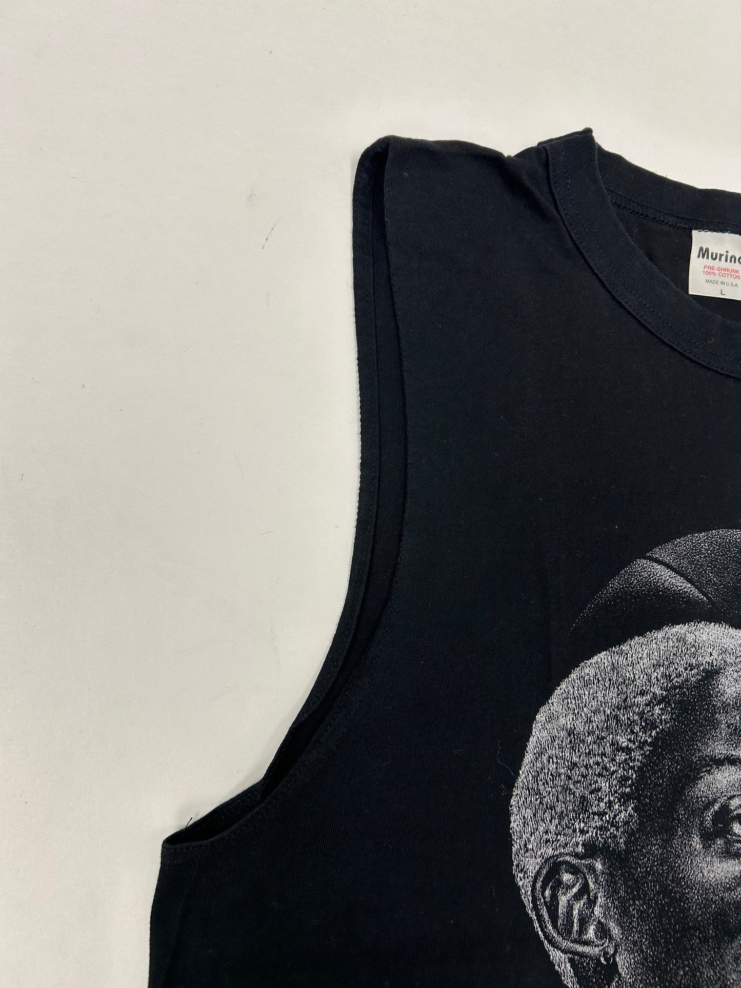 Vintage Dennis Rodman Shadow Graphic Candida 1996 Tank Top Sleeveless Shirt Large 21x28 Inches
