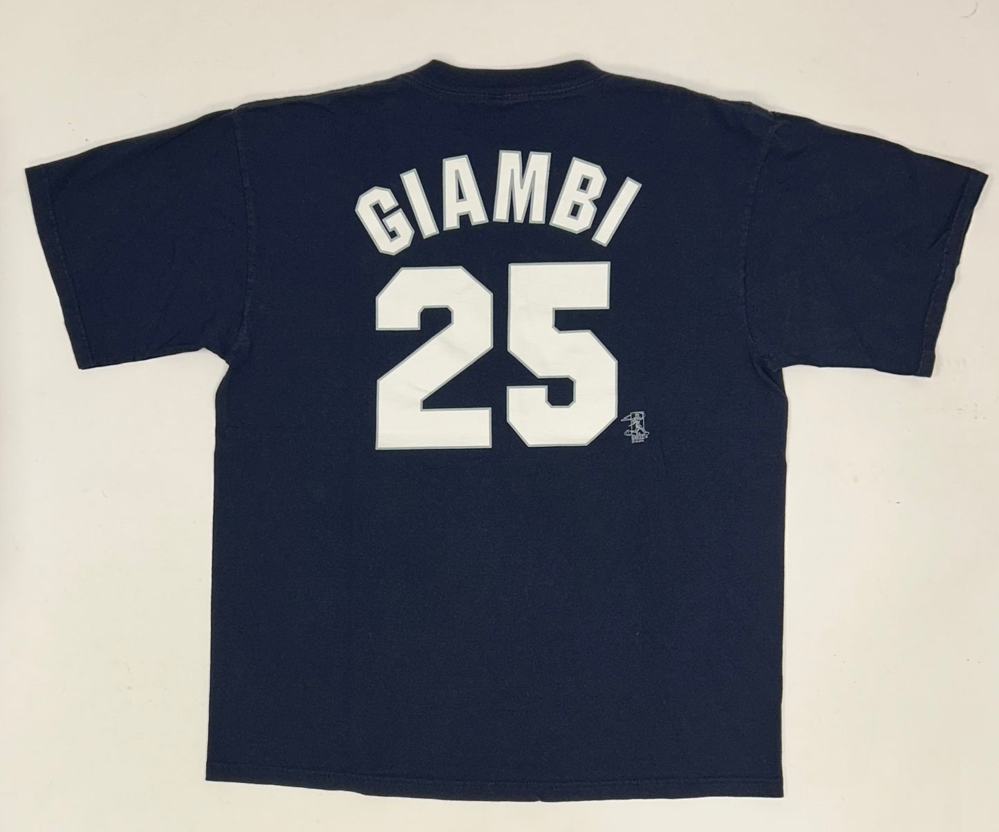 Vintage Majestic New York Yankees Jason Giambi #25 MLB Players Tee Big XL Fit 24.75x31 Inches