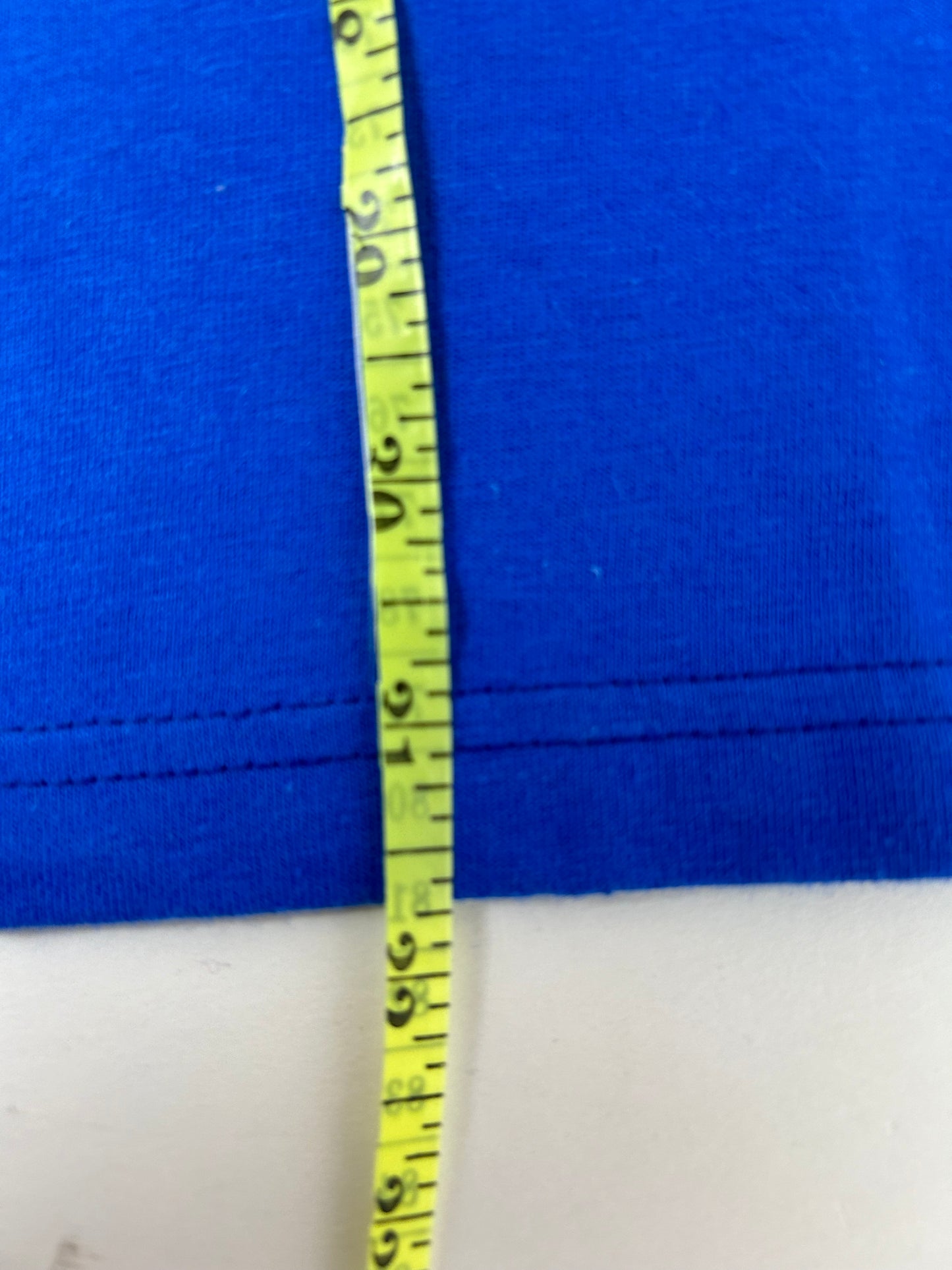 Edgewood NJ first edition “Deeper Than The Roots.” Tee XL 23.75x31.75 Inches Hanes Beefy-T 100% Cotton USA/Mexico Made Royal Blue