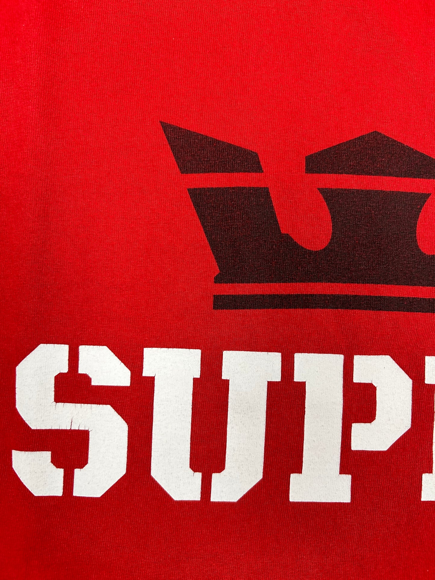 Vintage 00s Supra Footwear Skate Tee Medium 20x27.25 Inches Red