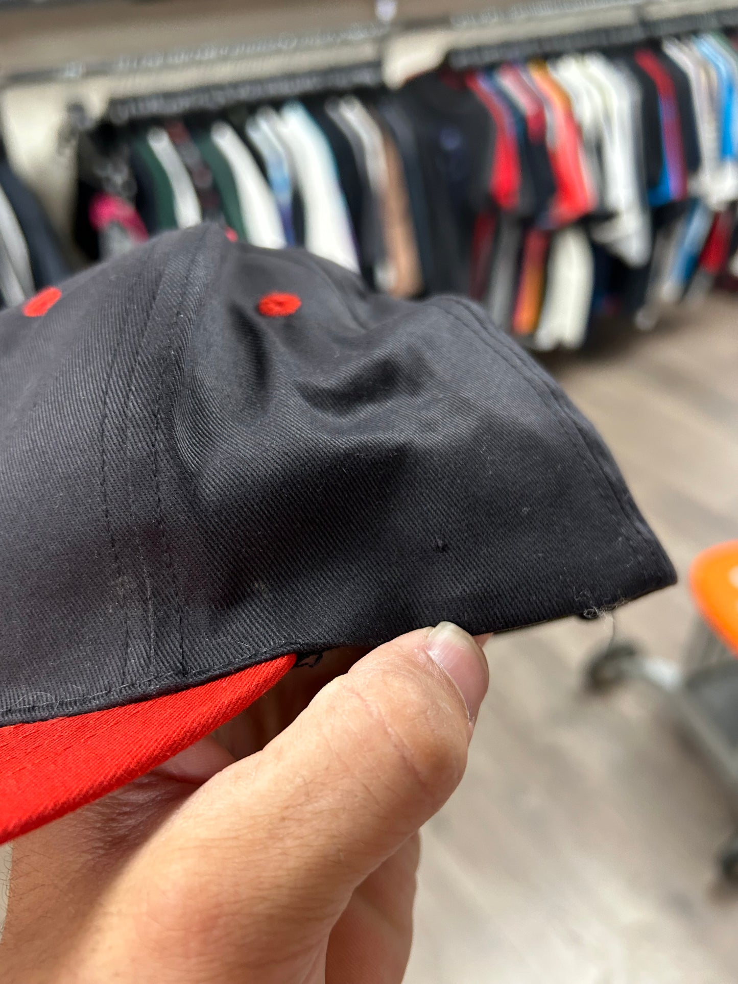 Vintage Planet Hollywood Washington D.C. Snapback Hat Adjustable 90s Black/Red