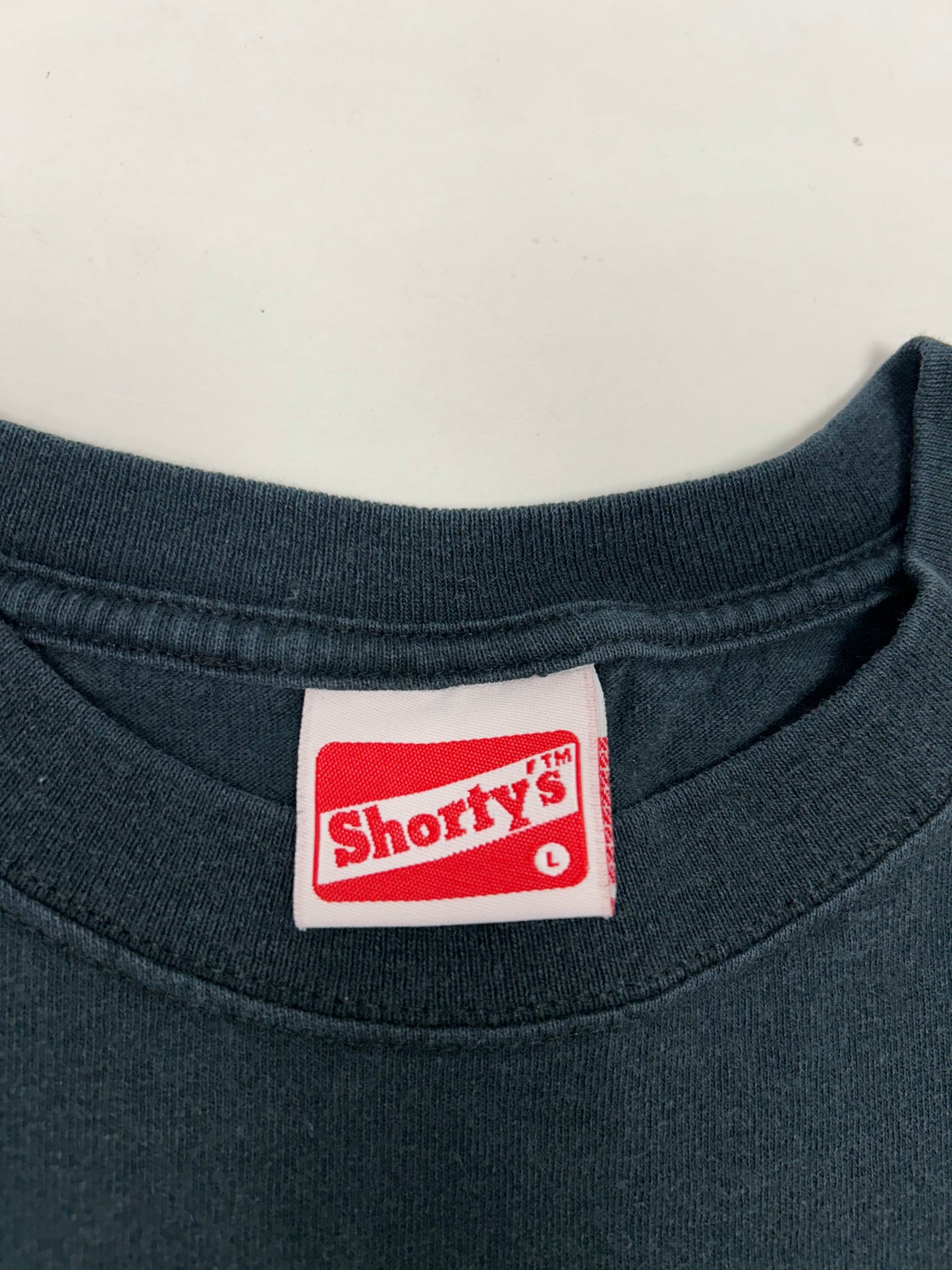 Vintage Shorty's Skateboards Graphic Skateboarders Dont Play With Balls Shirt Large 22x28.5 Inches
