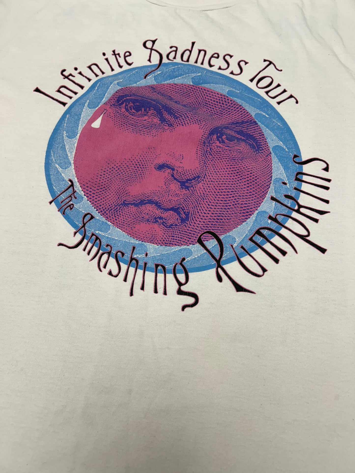 Vintage The Smashing Pumpkins Infinite Sadness Tour 1996 Band Tee Large 22.75x27.75 Inches Tultex Tag