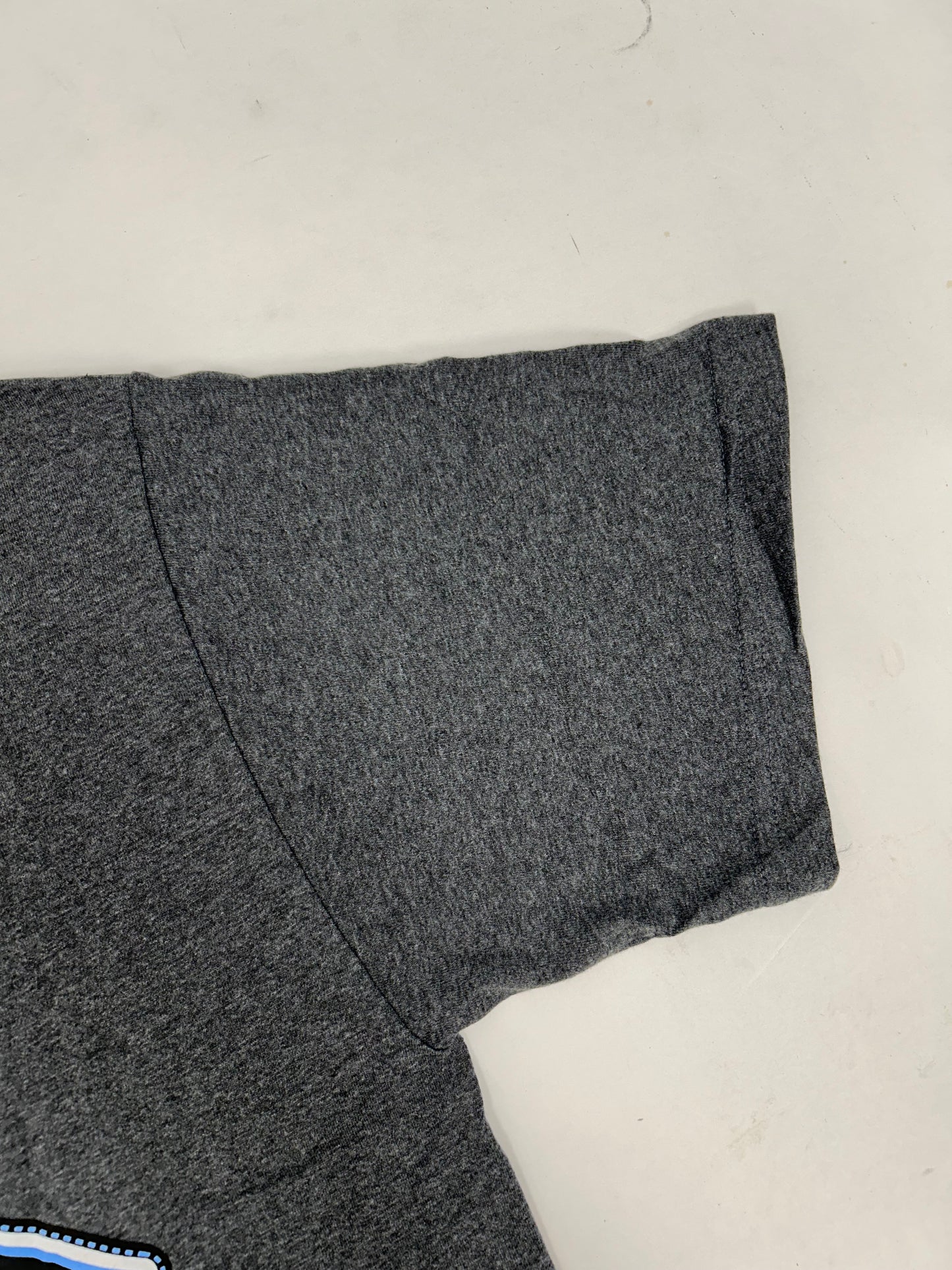 Vintage 2004 Shorty’s Skateboards Black Magic Griptape BM Star Logo Skate Tee Medium 20.5x29.25 Inches Gray