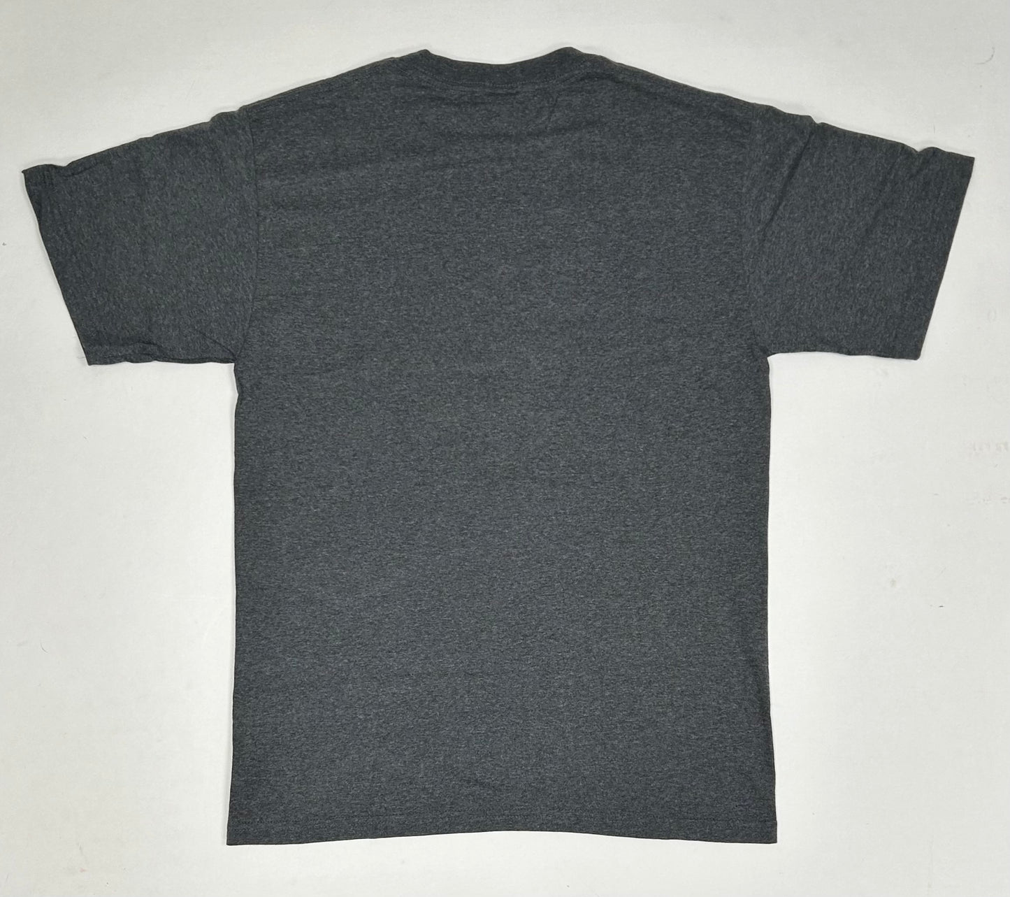 Vintage 2004 Shorty’s Skateboards Black Magic Griptape BM Star Logo Skate Tee Medium 20.5x29.25 Inches Gray