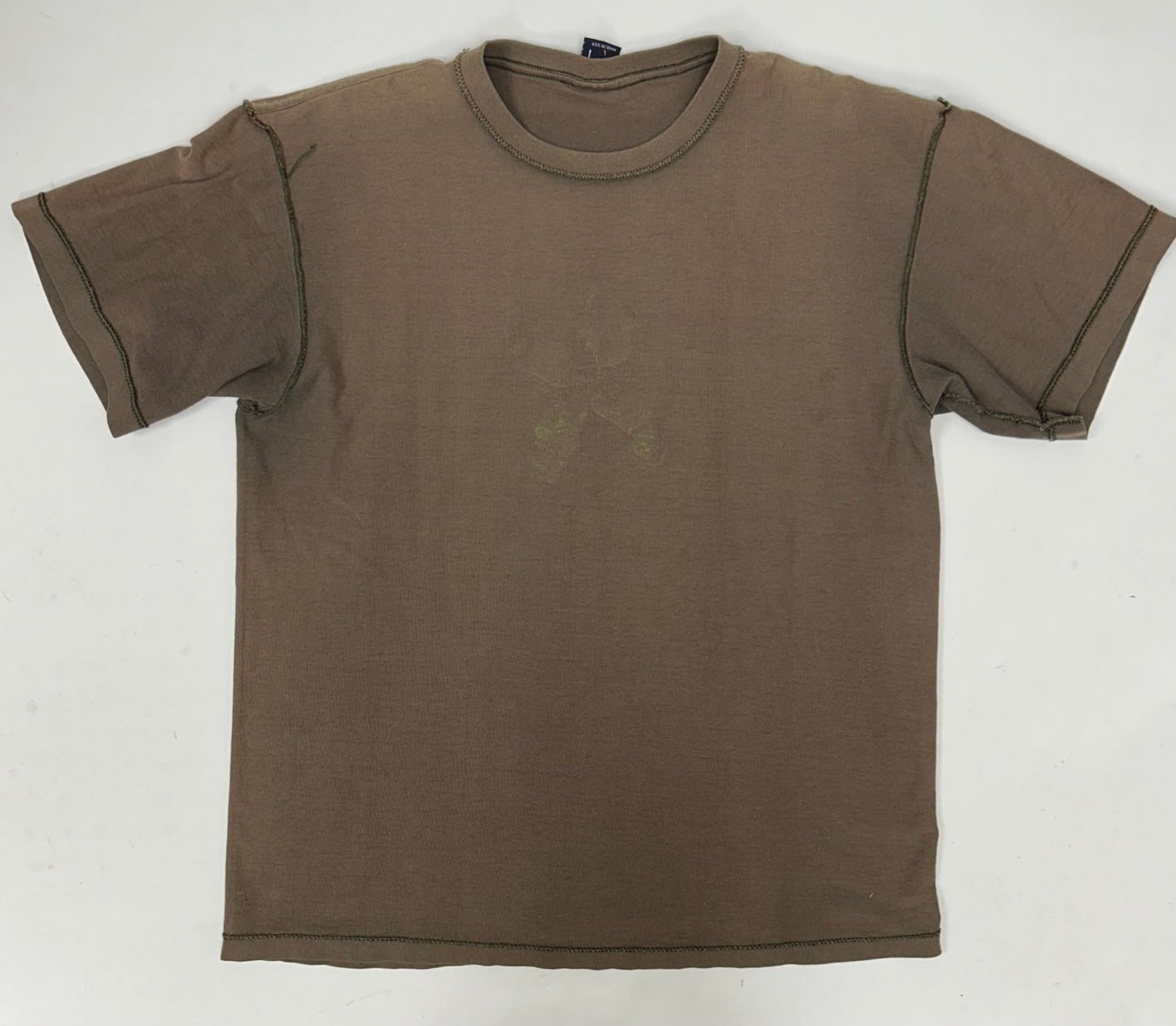 Vintage 90s Stussy DX Green X Degeneration X Style Graphic WWF Tee Large 21.25x27.5 Inchee USA