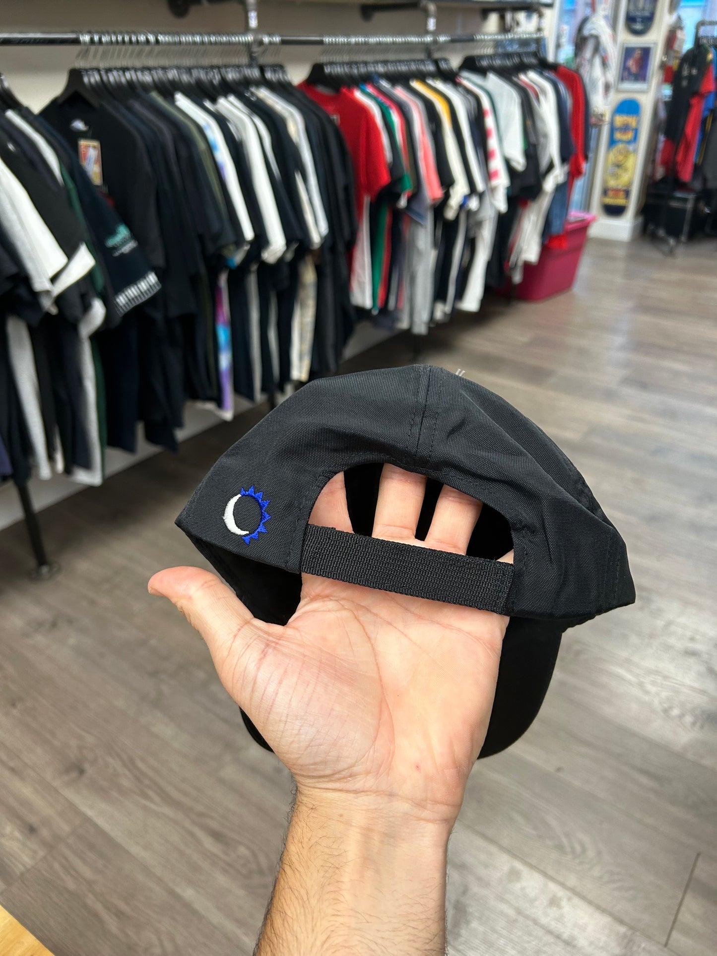 Vintage MARLBORO Hat Cap Strap Back Black Goin To The Ranch Sun Moon 90s NWT NEW
