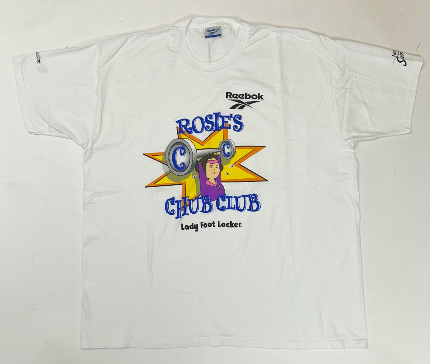 Vintage Reebok Rosie O’Donnell Rosie’s Chub Club Lady Footlocker Promo Tee 2XL