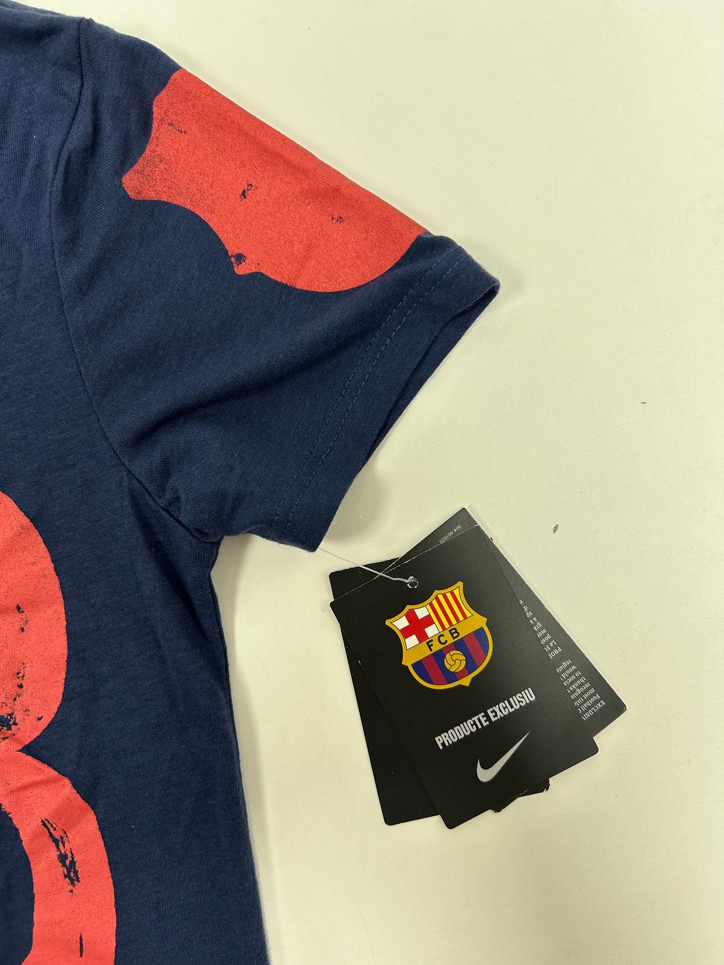 Nike FC Barcelona Heritage Soccer Women’s Shirt Brand New XS 14.25x24.25 Inches Navy FCB