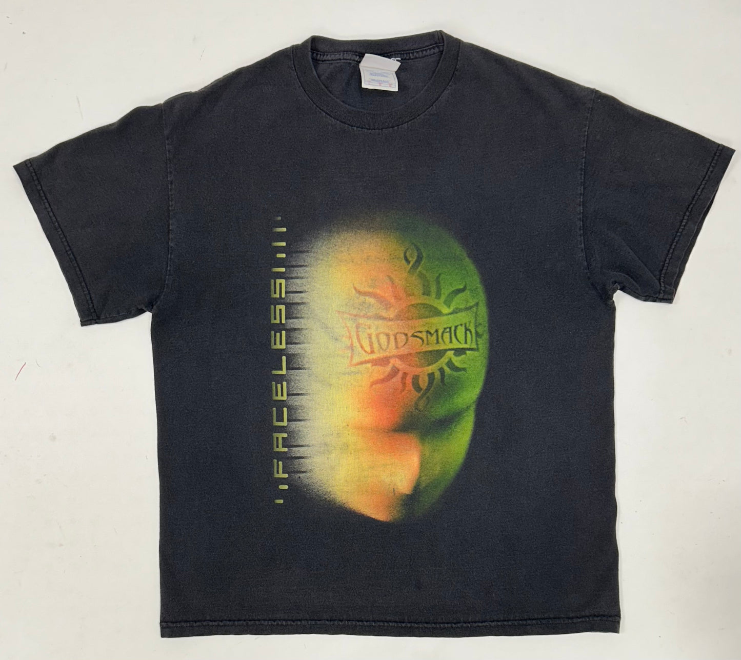 Vintage Godsmack Faceless 2003 Album Tee Rock Band Tee Music Well Worn In Large