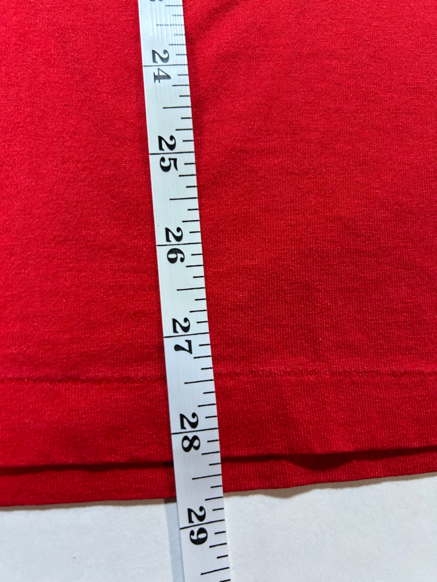 Vintage 90s Happiness Is Positive Cash Flow Frederick R. Adler Boardroom Tee XL 23.5x28.5 Inches Red