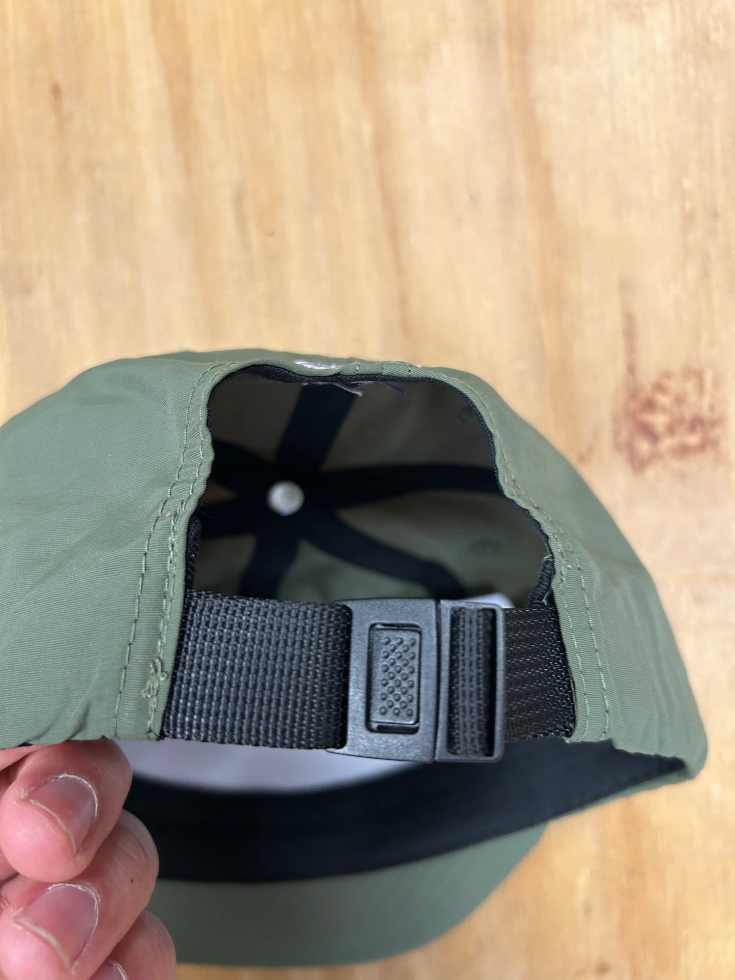 Edgewood NJ EW 973 Team Logo Nylon 6 Panel Adjustable Hat Olive Drab
