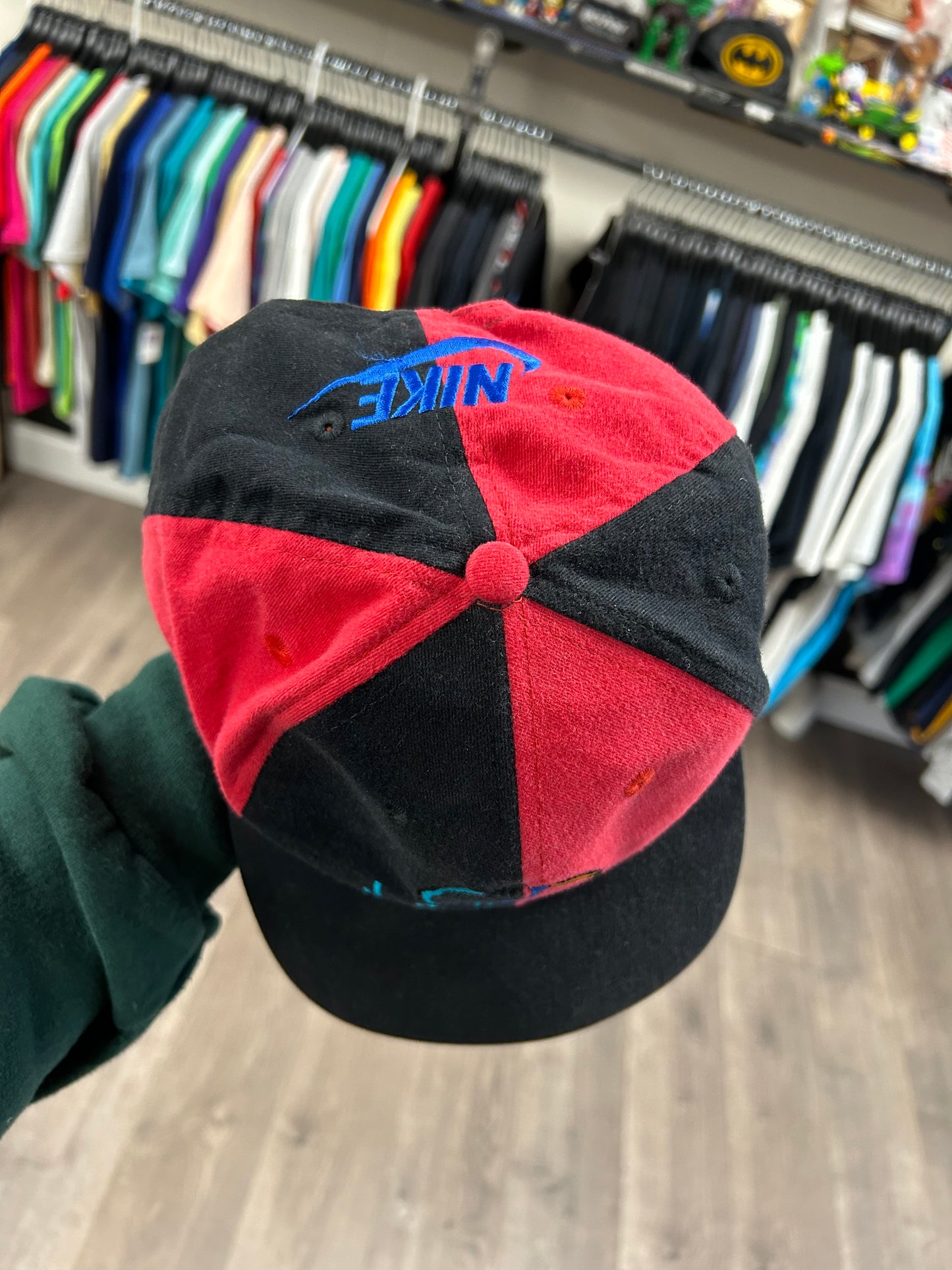 Vintage Nike Air Jordan 8 VIII Aqua SnapBack Hat Jump Man Michael Jordan 1993 OG