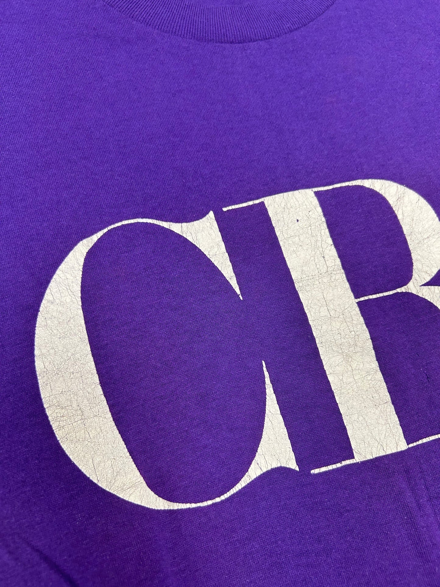 Vintage Champion CBS TV Broadcasting T-Shirt News Sports Shows 16.25x27.75 Inches XS/ Small