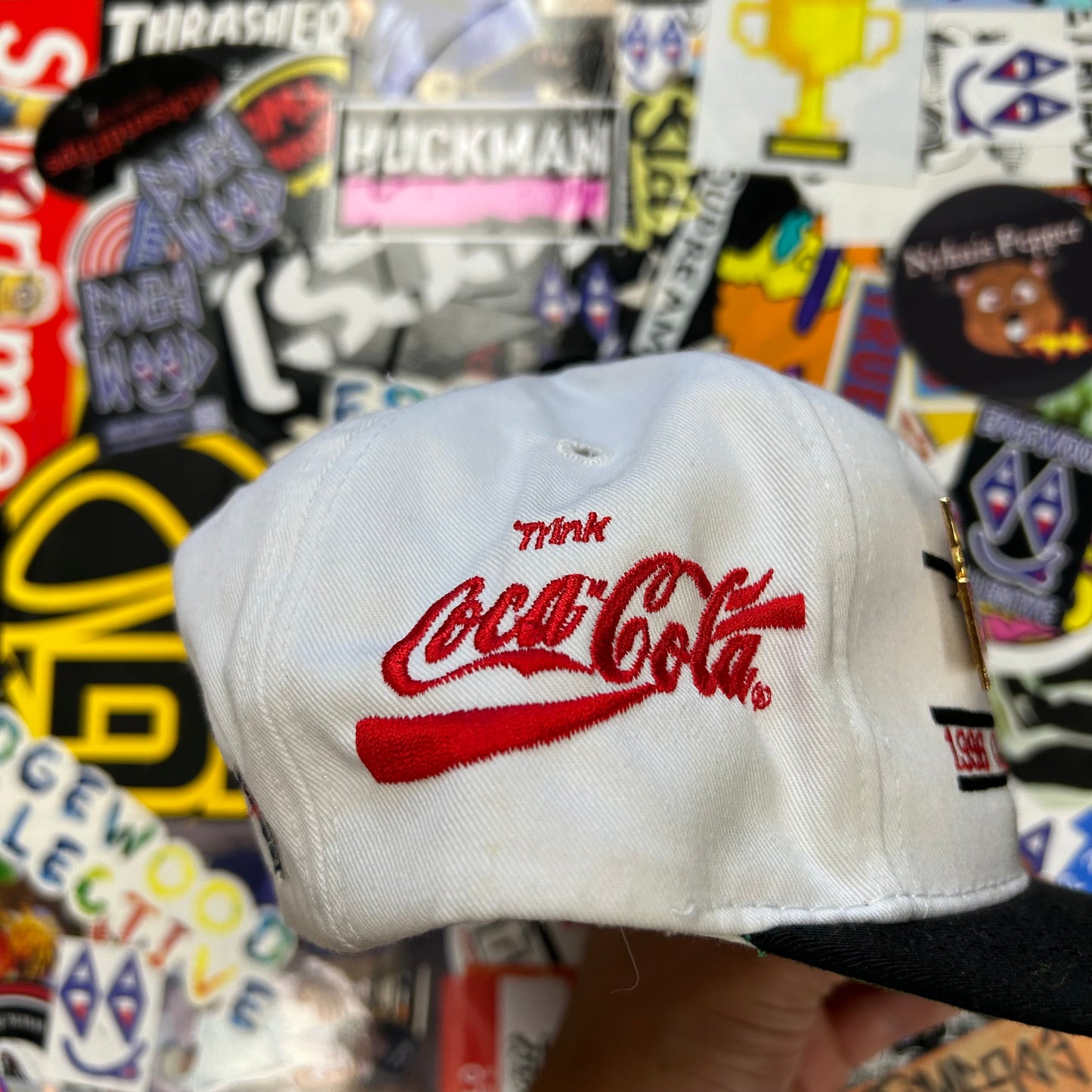 Vintage The Game Atlanta 1996 Olympic Games Germany Logo SnapBack Hat With 3 Pins