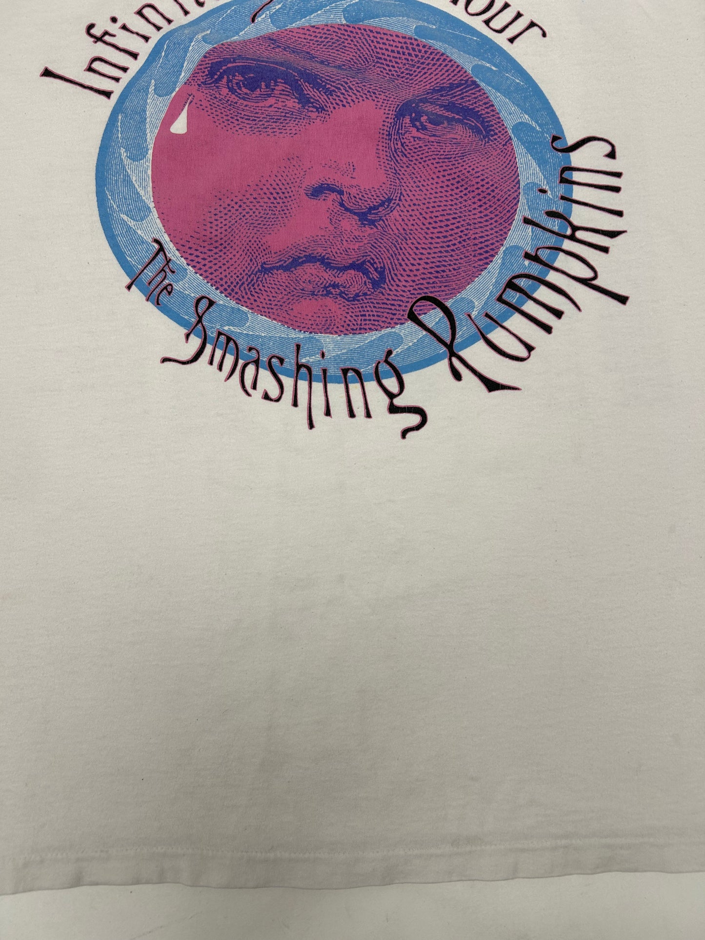 Vintage The Smashing Pumpkins Infinite Sadness Tour 1996 Band Tee Large 22.75x27.75 Inches Tultex Tag