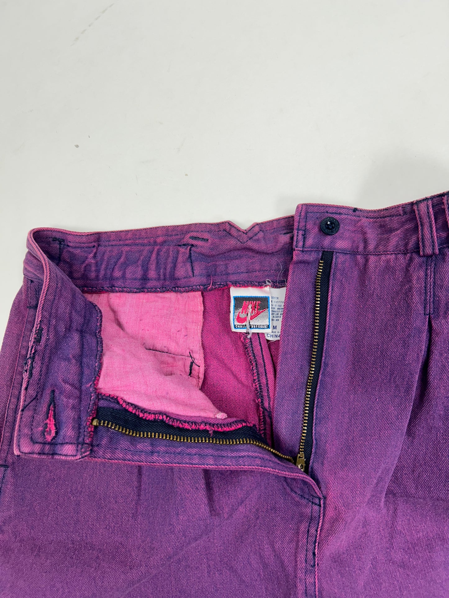 Vintage Nike by Andre Agassi Challenge Court Acid Wash Denim Tennis Skirt Size Tagged Medium About 14.5x18.5 Inches