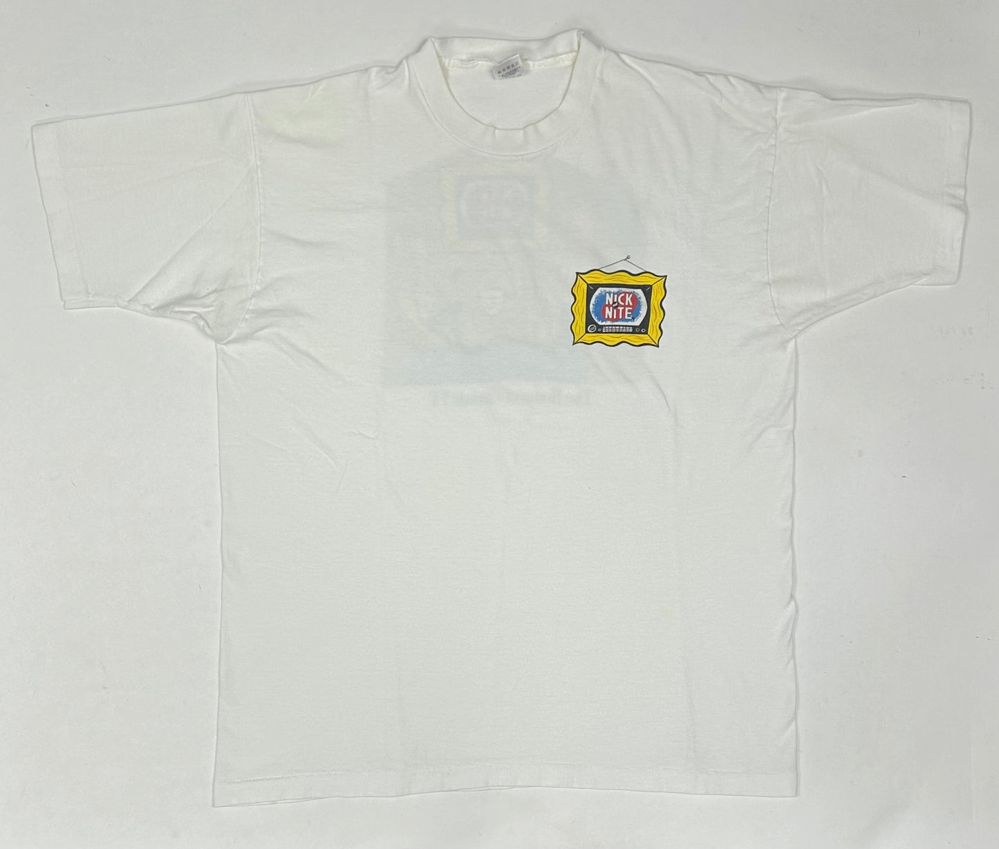 Vintage 1993 Nickelodeon Nick at Nite The Home Of Classic TV Promo Tee XL 23.5x30 Inches