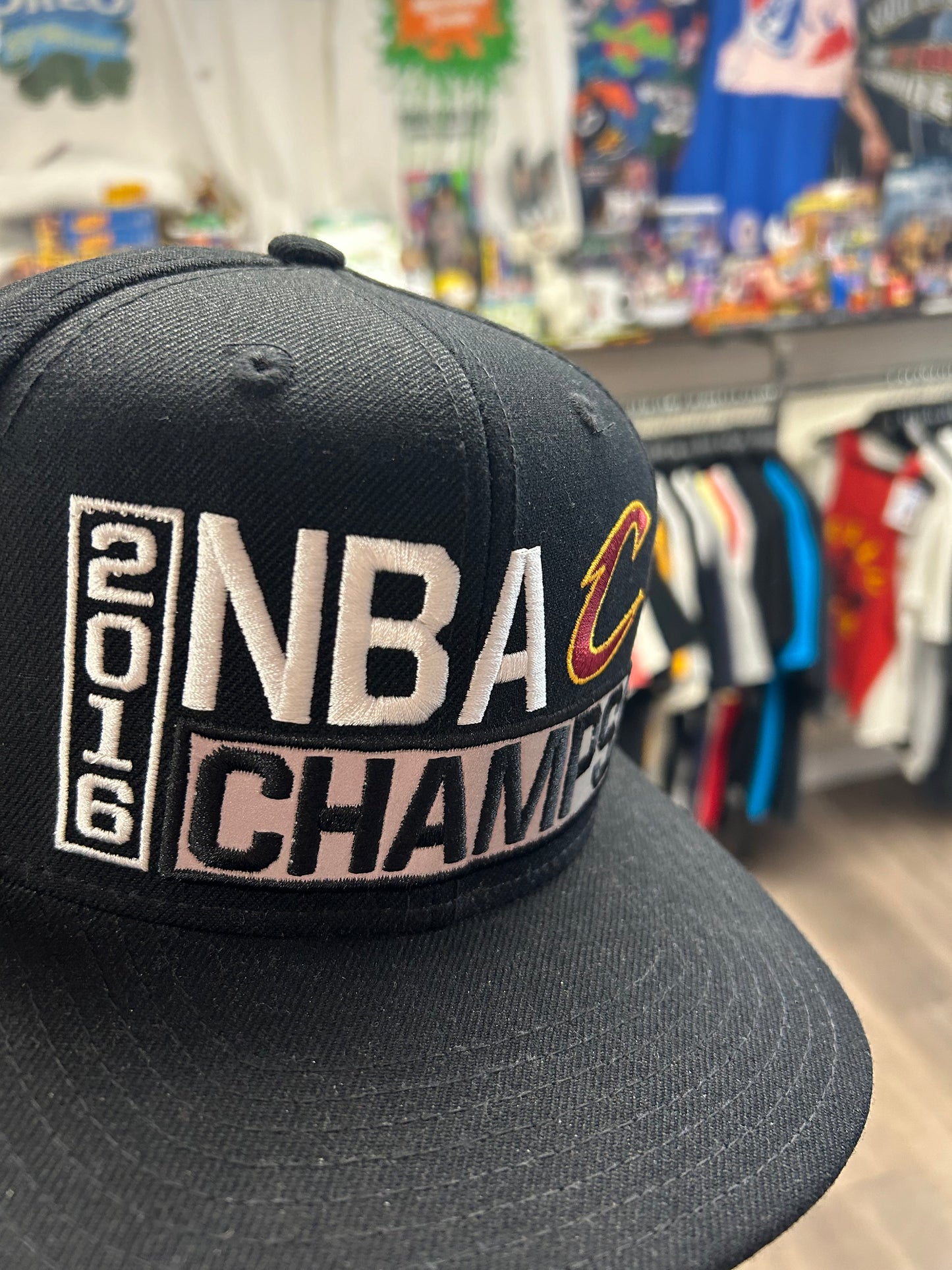 Cleveland Cavilers 2016 NBA Champions Adidas Snapback Hat/Cap Black Cavs LeBron James