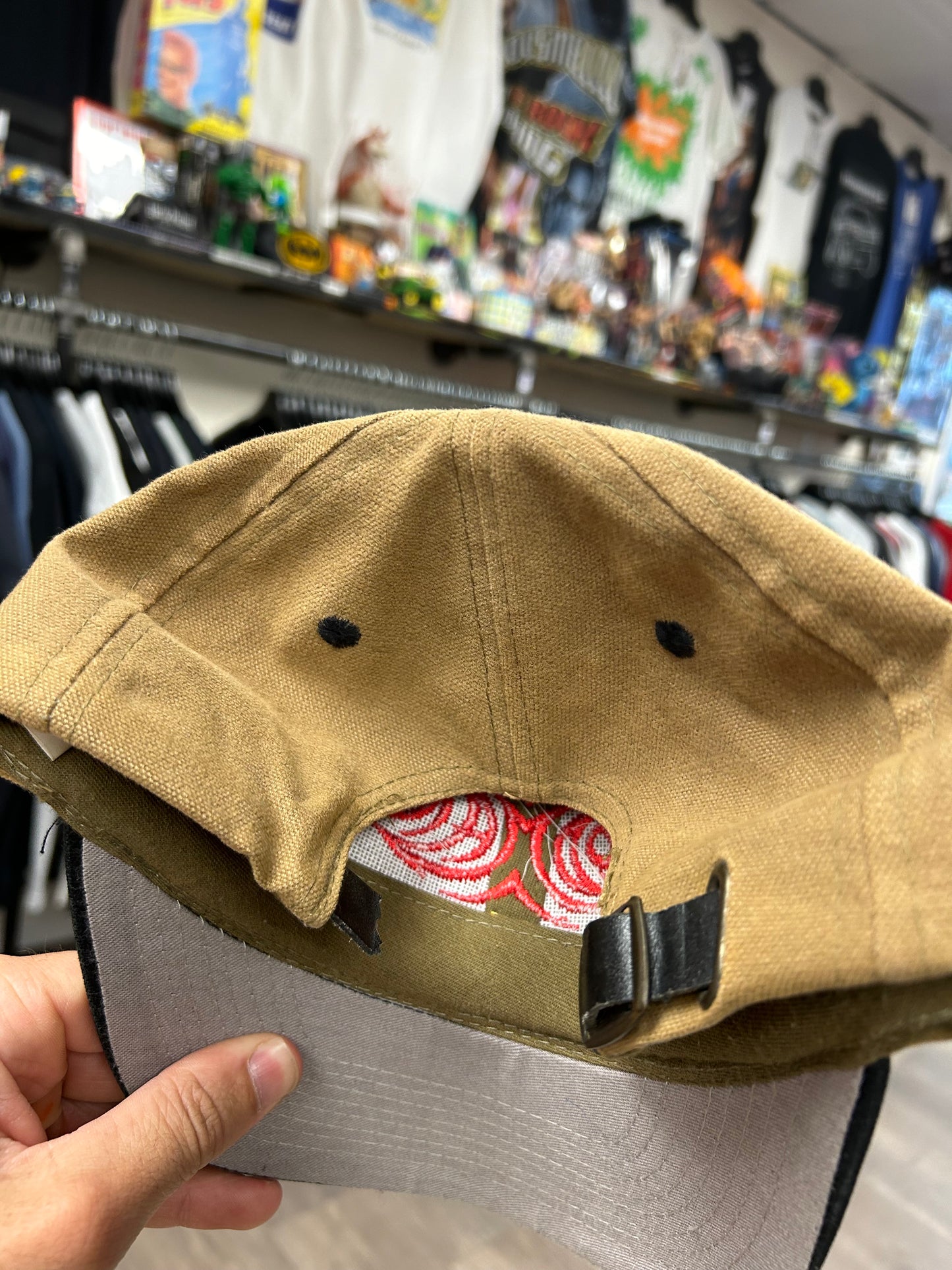 Broken Strap Vintage Dennis Rodman MTV World Tour Tattoo Logo Hat Rodman Rare Needs Repair 96