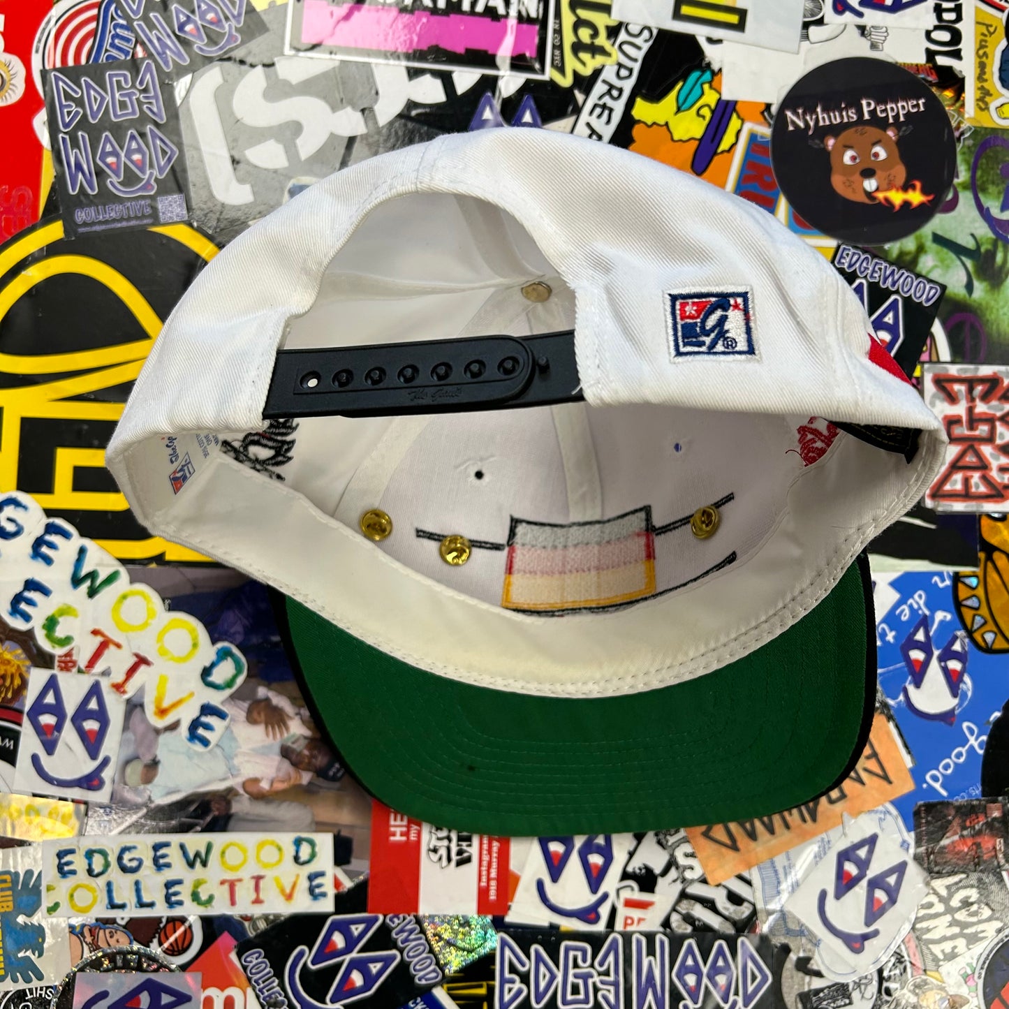 Vintage The Game Atlanta 1996 Olympic Games Germany Logo SnapBack Hat With 3 Pins