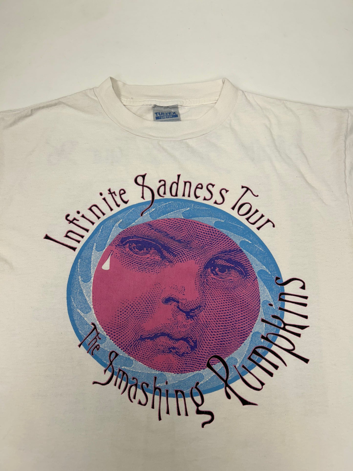 Vintage The Smashing Pumpkins Infinite Sadness Tour 1996 Band Tee Large 22.75x27.75 Inches Tultex Tag