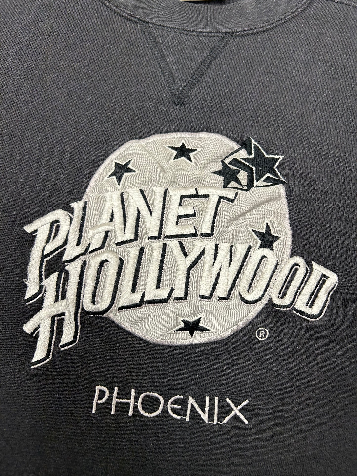 Vintage 90s Planet Hollywood Phoenix Crewneck Sweatshirt Medium/Small Fit 21x25 Inches