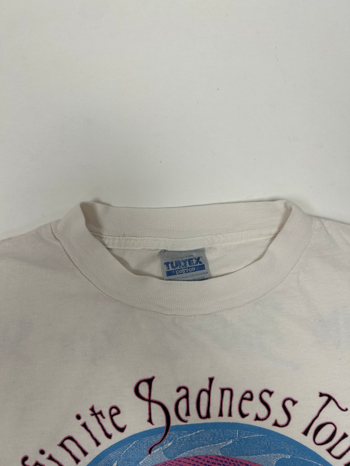 Vintage The Smashing Pumpkins Infinite Sadness Tour 1996 Band Tee Large 22.75x27.75 Inches Tultex Tag