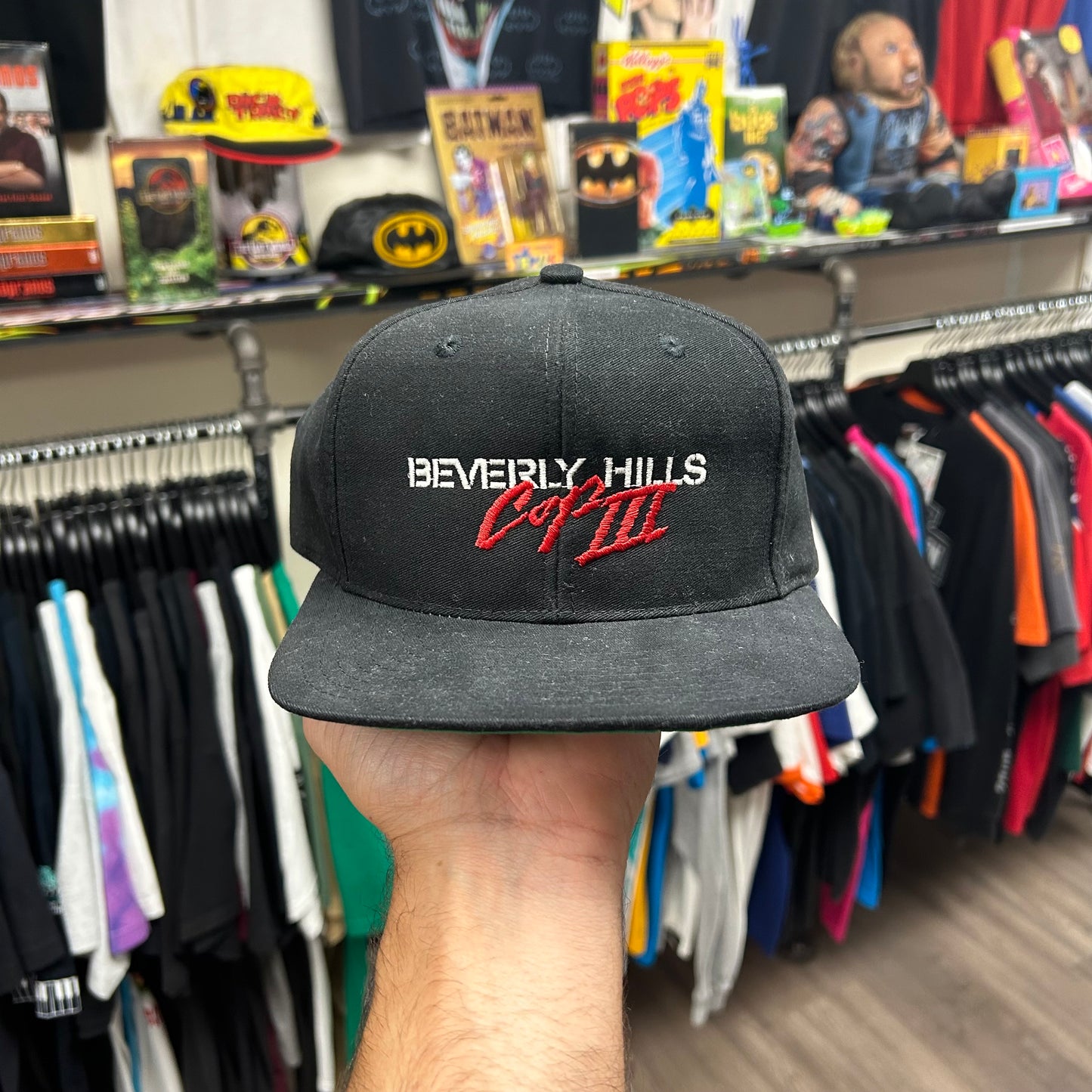Beverly Hills Cop 3 Cast Crew SnapBack Hat Rare Vintage Promo 1994 Eddie Murphy