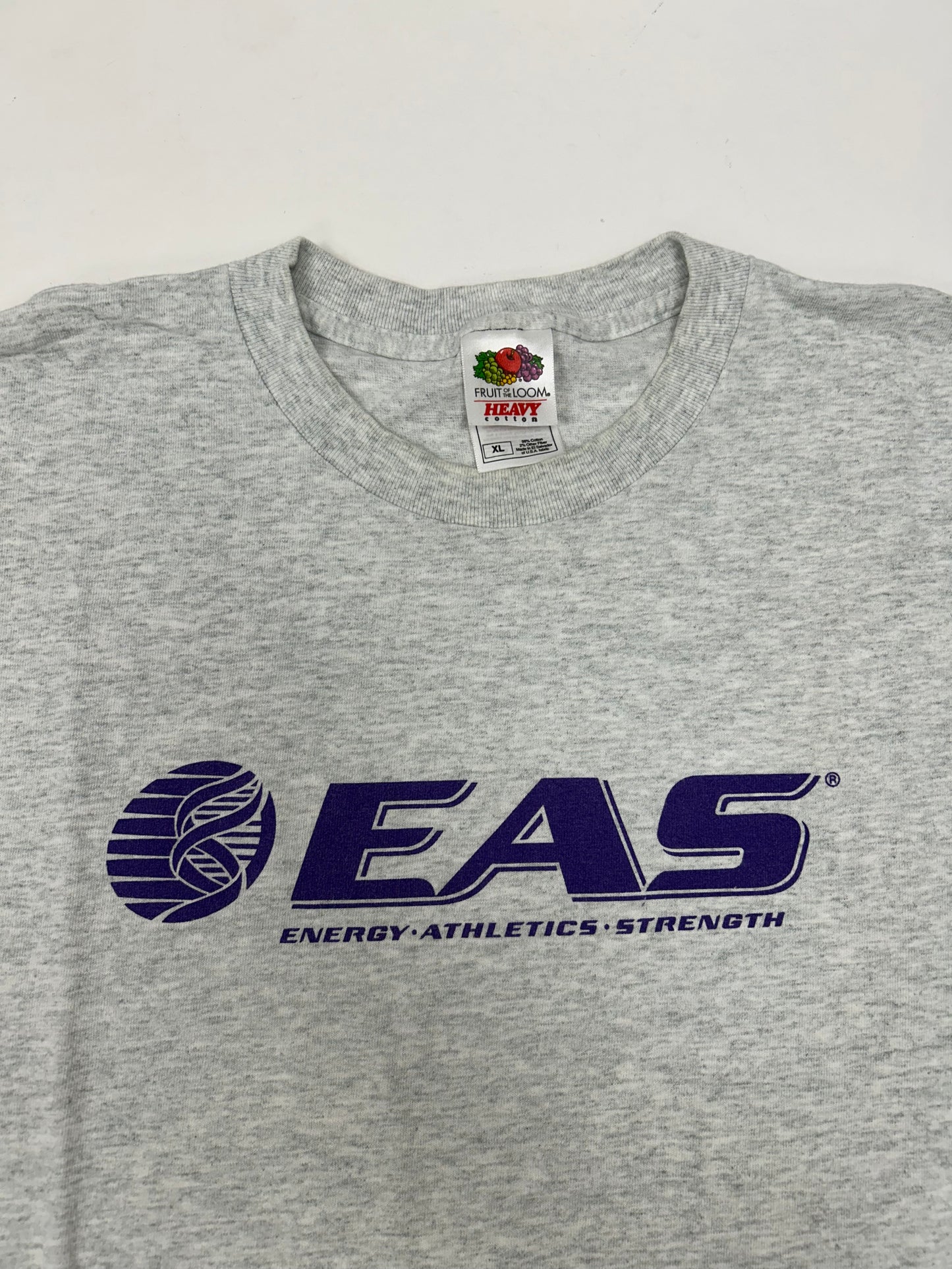 00s EAS Energy Athletics Strength Workout Promo Tee XL 24x30.5 Inches