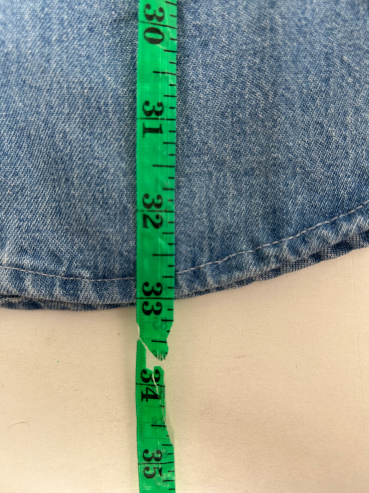 Woolrich Denim Button Up Shirt Blue Long Sleeve 100% Cotton Men’s Large 24x33 Inches DS Brand New With Tag